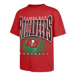 '47 Tampa Bay Buccaneers Hot Corner Short Sleeve Tee-Red