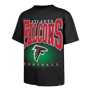 '47 Atlanta Falcons Hot Corner Short Sleeve Tee-Black
