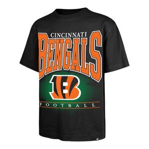 '47 Cincinnati Bengals Hot Corner Short Sleeve Tee-Black