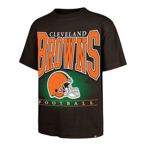 '47 Cleveland Browns Hot Corner Short Sleeve Tee-Brown