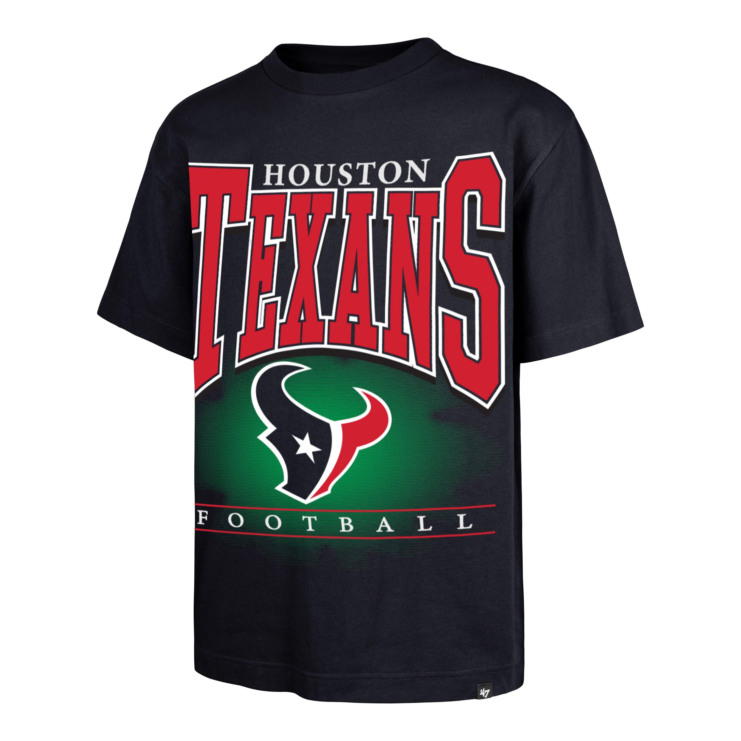 '47 Houston Texans Hot Corner Short Sleeve Tee-Navy - NAVY Thumbnail View 1
