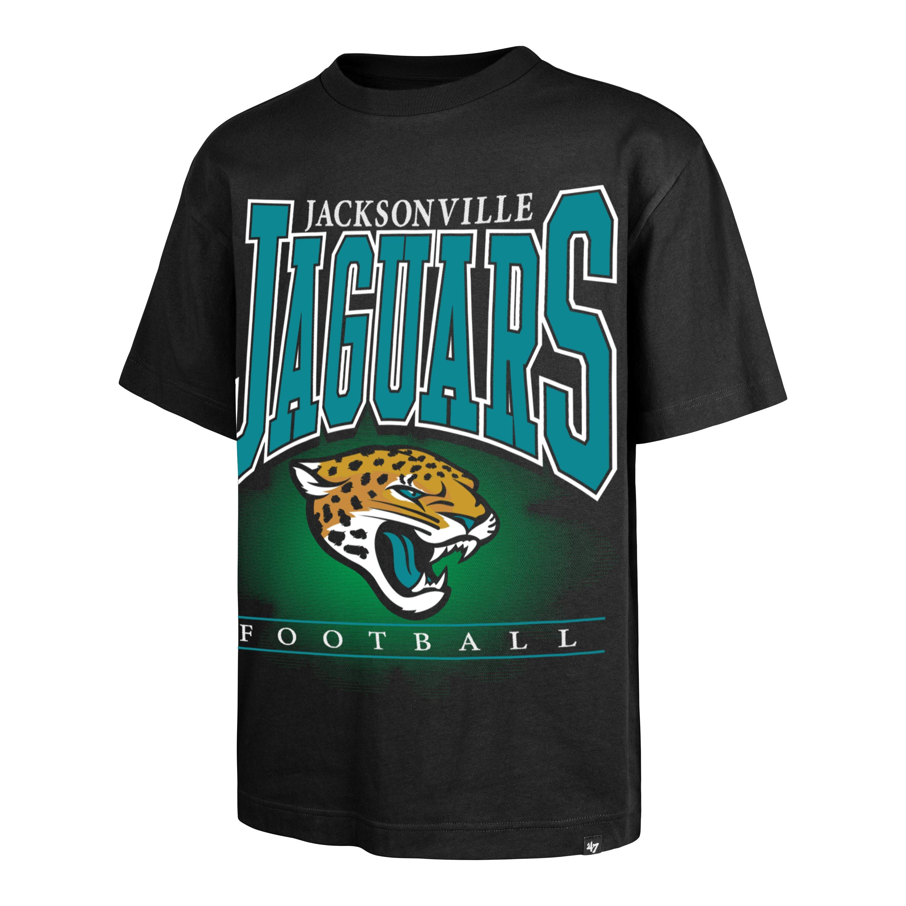 '47 Jacksonville Jaguars Hot Corner Short Sleeve Tee-Black - BLACK Thumbnail View 1