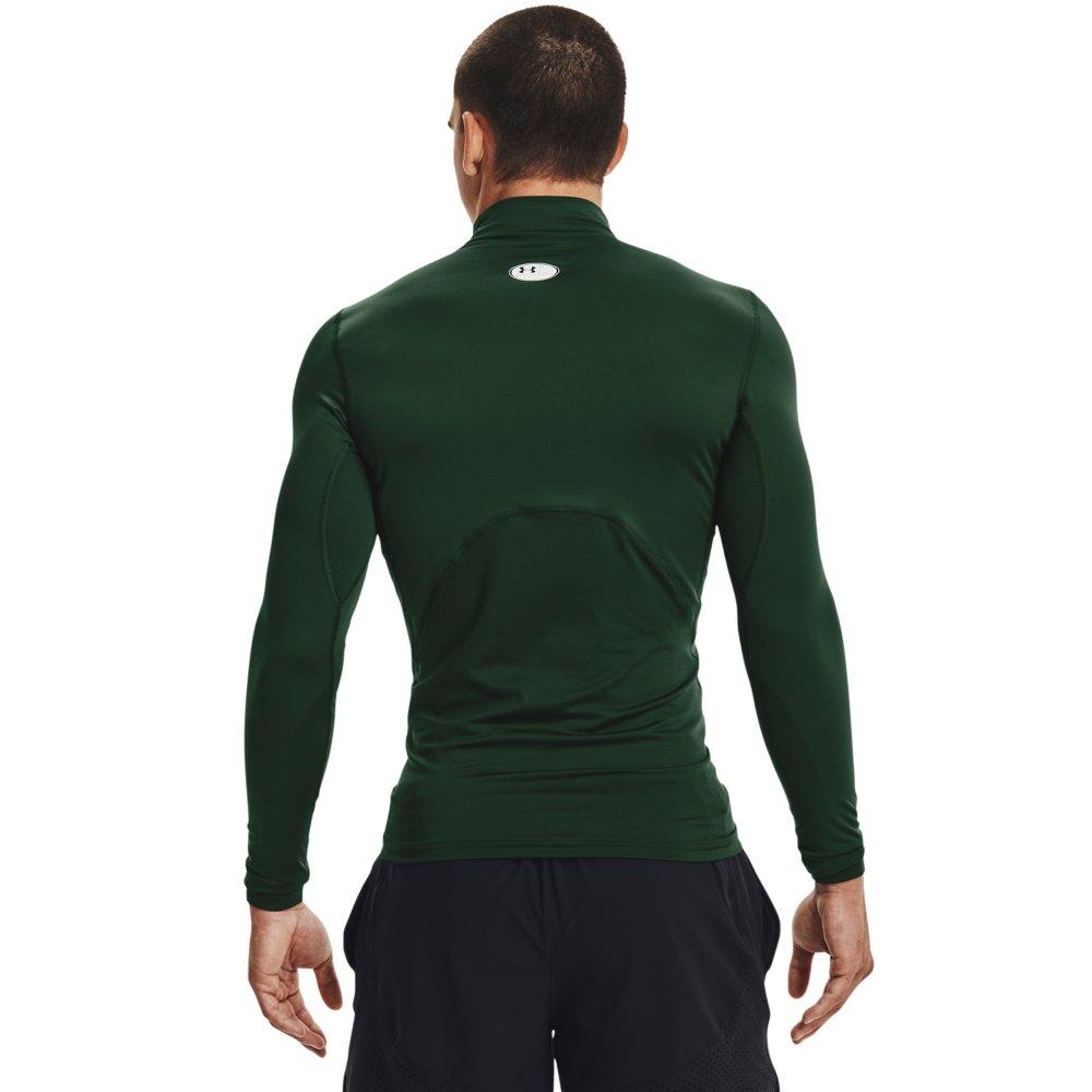 Under Armour ColdGear Mens Gray Green Compression Under Shirt Size S  1265655