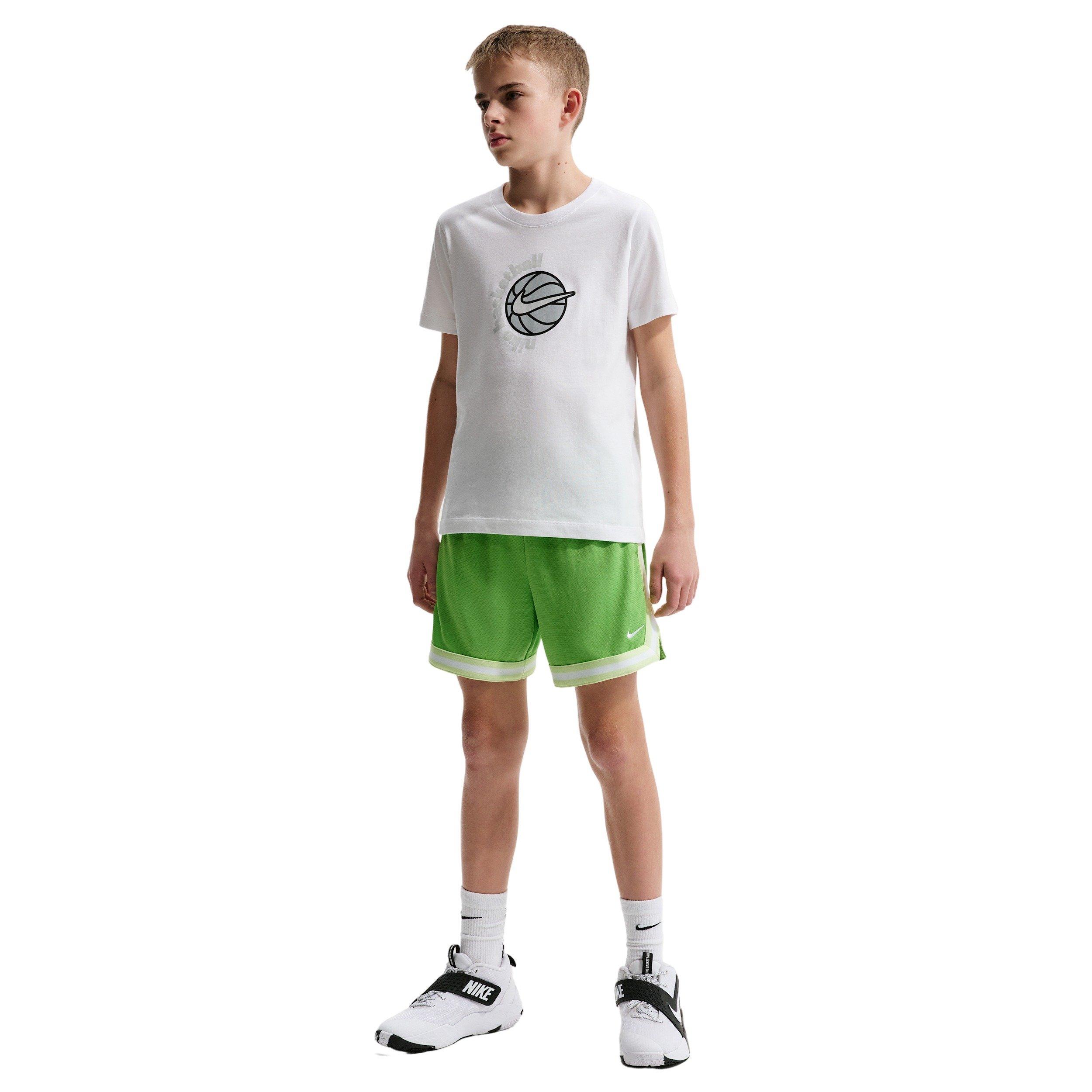 Nike Big Kids' DNA 5" Basketball Shorts - Green - GREEN Thumbnail View 4
