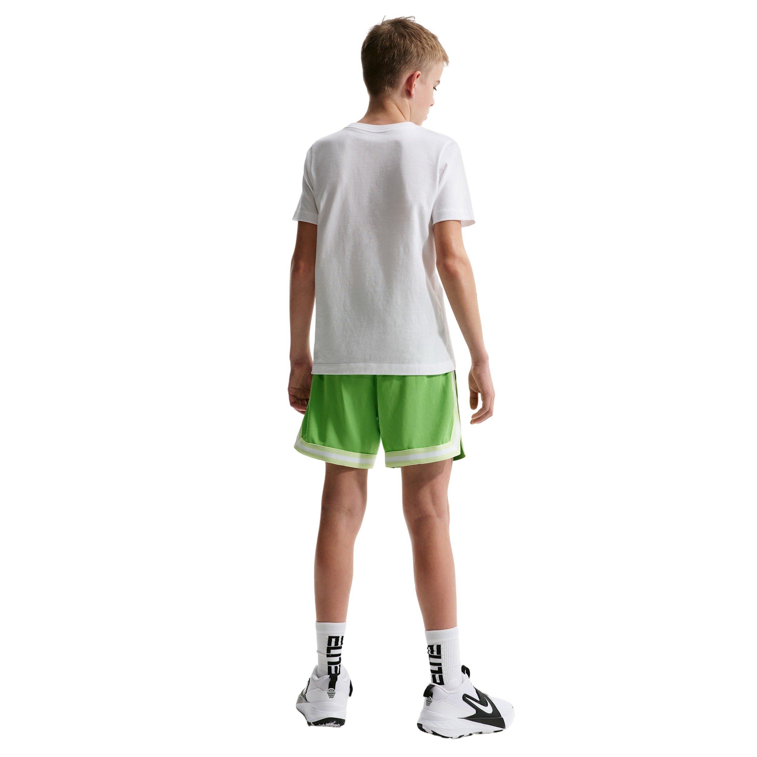 Nike Big Kids' DNA 5" Basketball Shorts - Green - GREEN Thumbnail View 5