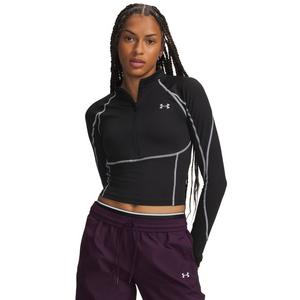 Under Armour Women's ColdGear Elite 1/2-Zip Jacket - Black - BLACK