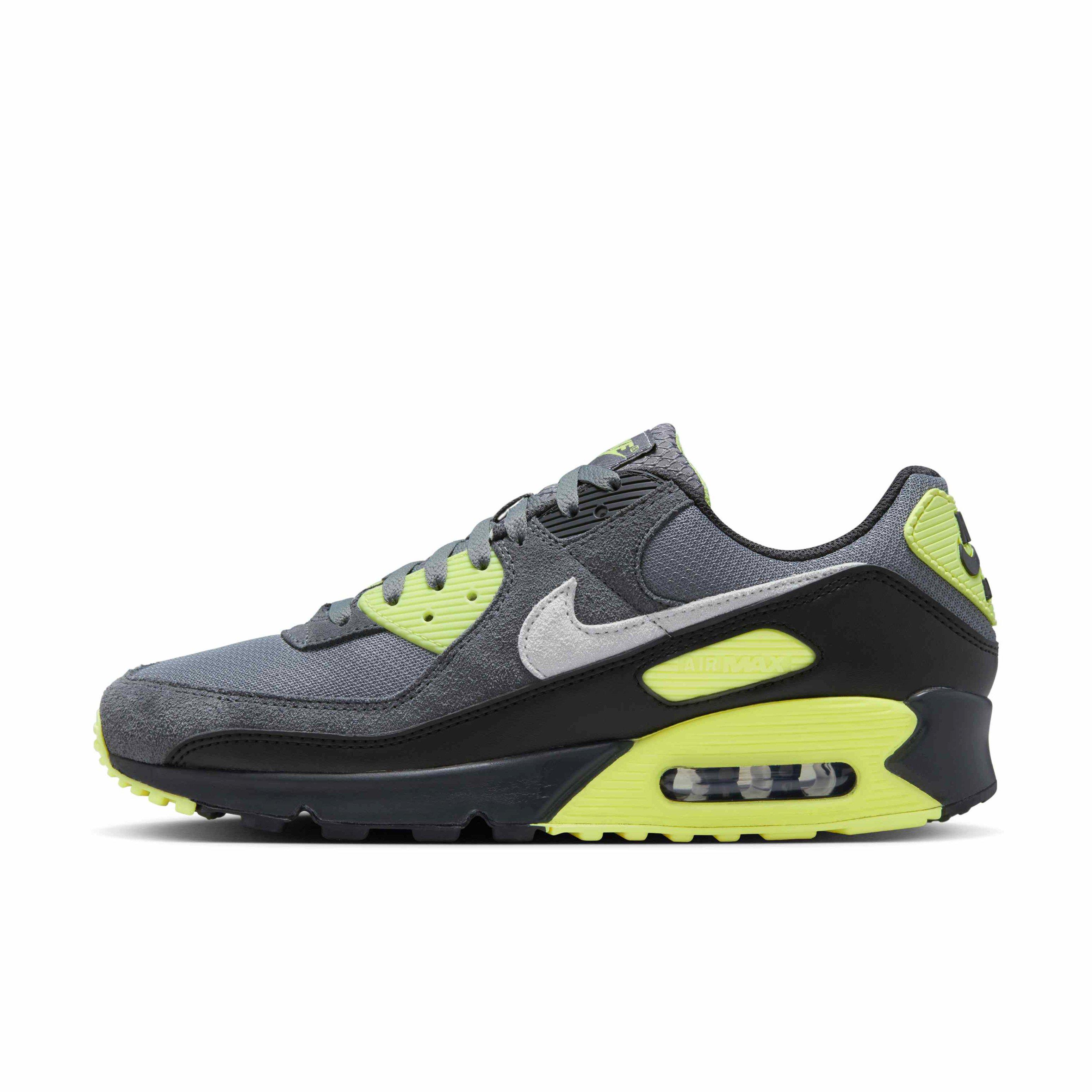 Nike Air Max 90 Men's "Smoke Grey/Light Lemon Twist/Black/Photon Dust" Shoe