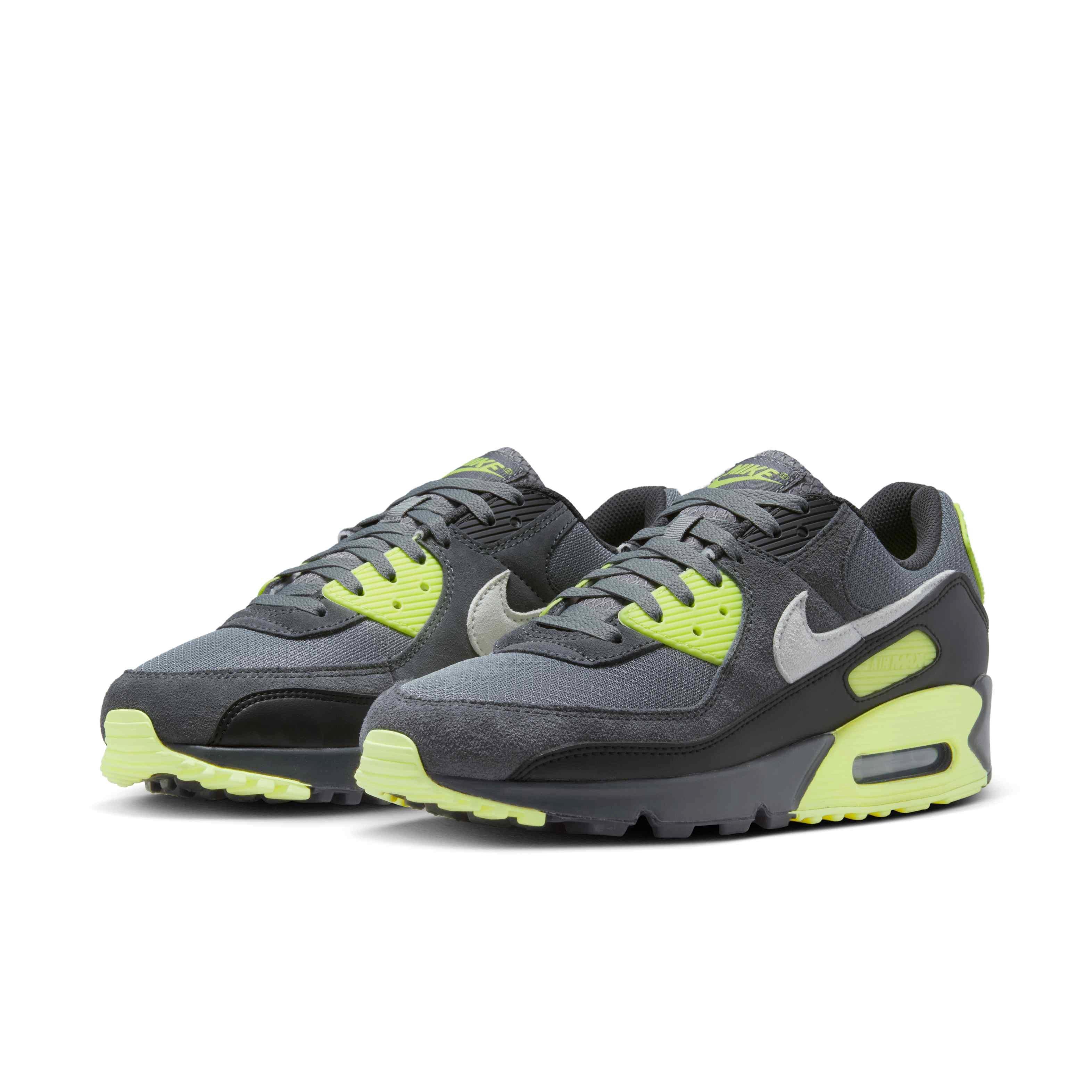 Nike Air Max 90 Men's "Smoke Grey/Light Lemon Twist/Black/Photon Dust" Shoe