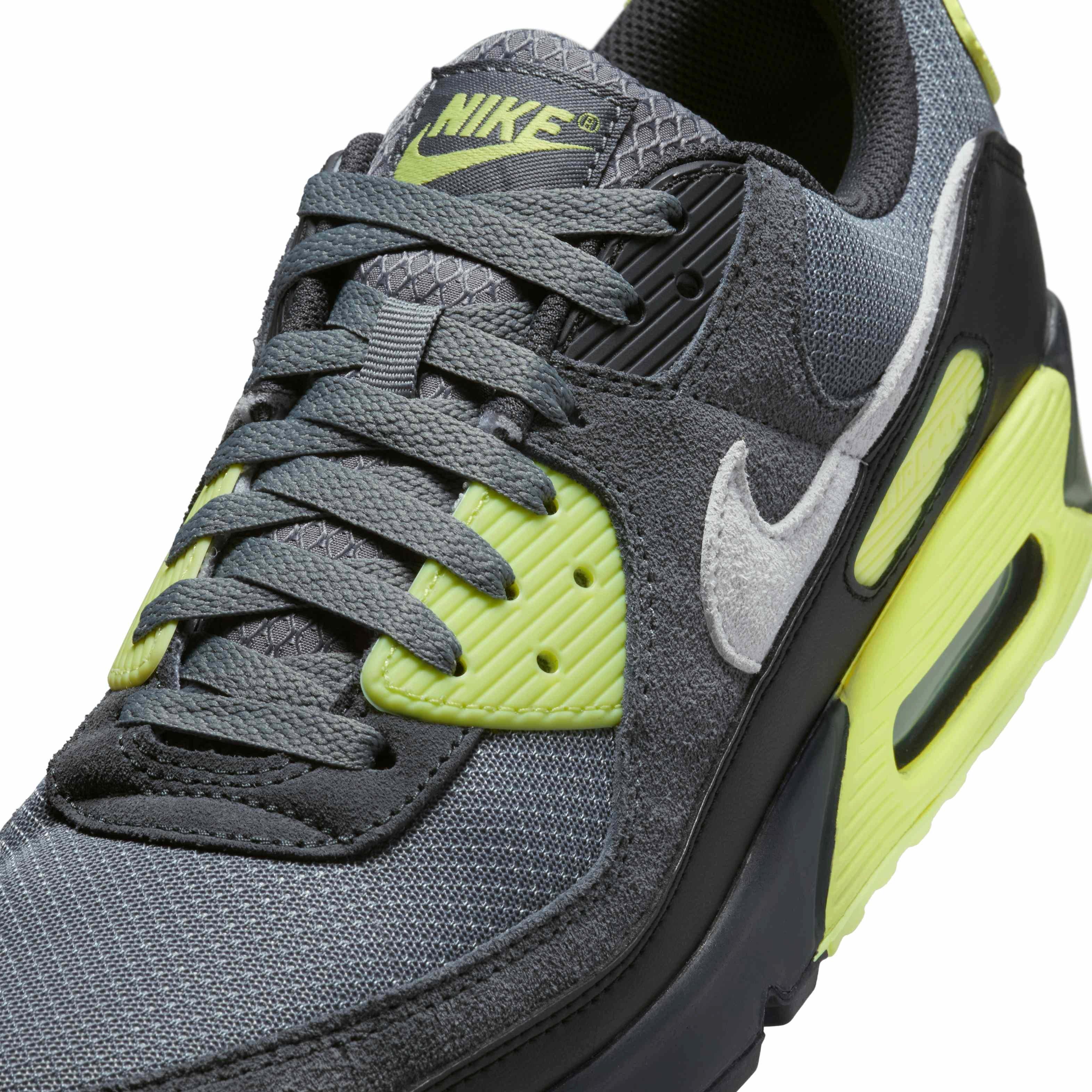 Nike Air Max 90 Men's "Smoke Grey/Light Lemon Twist/Black/Photon Dust" Shoe