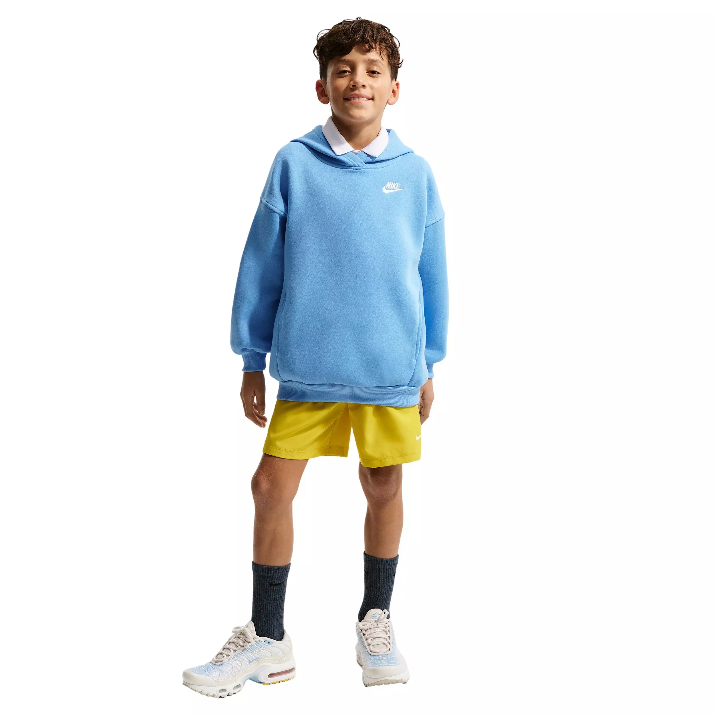 Nike Big Girls' Sportswear Club Fleece Oversized Hoodie -  Blue - BLUE