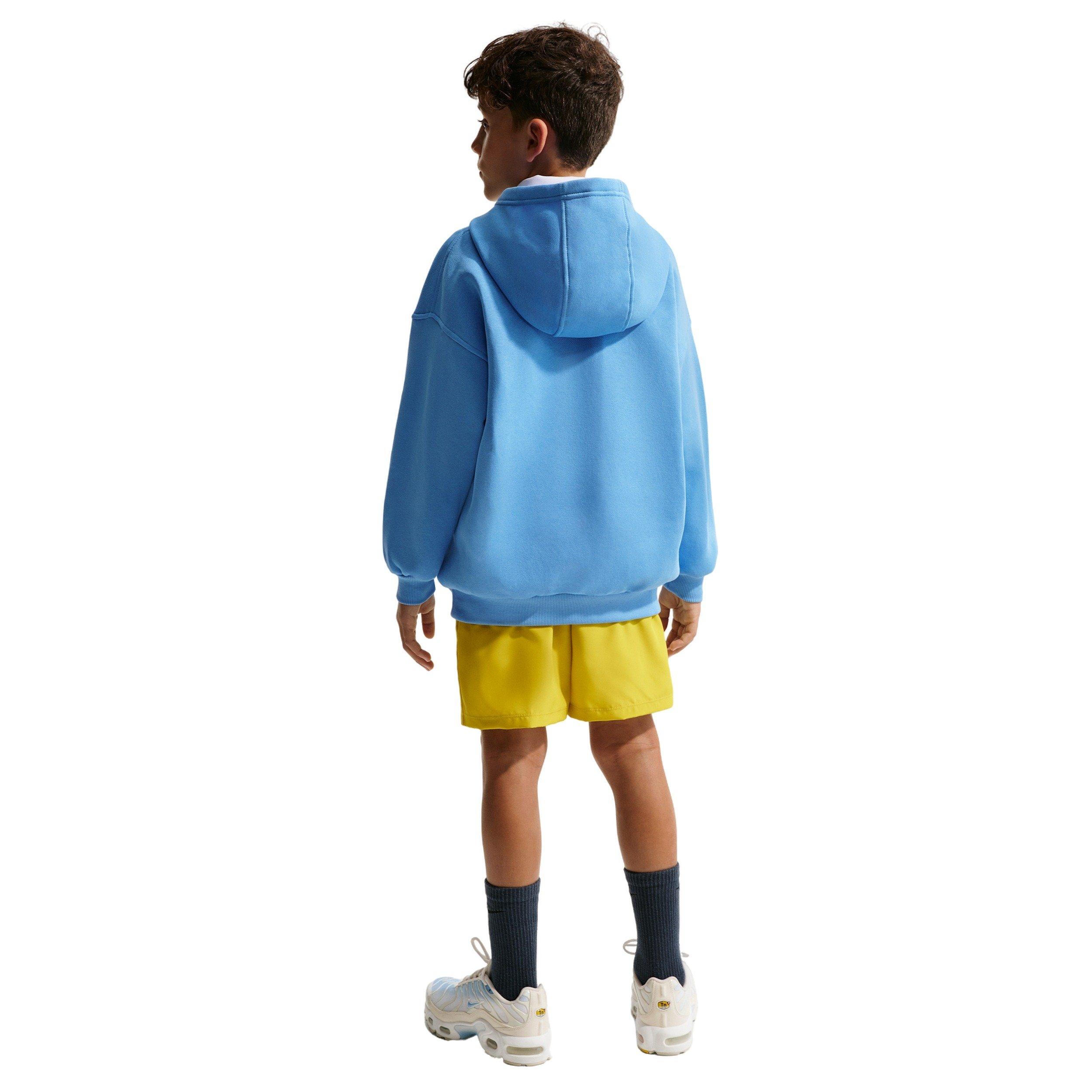 Nike Big Girls' Sportswear Club Fleece Oversized Hoodie -  Blue - BLUE Thumbnail View 5