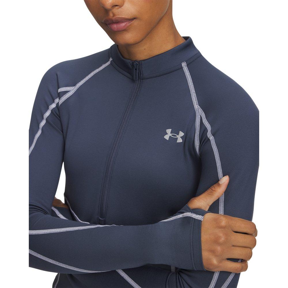 Under Armour Women's ColdGear Elite 1/2-Zip Jacket - Gridiron - GRIDIRON