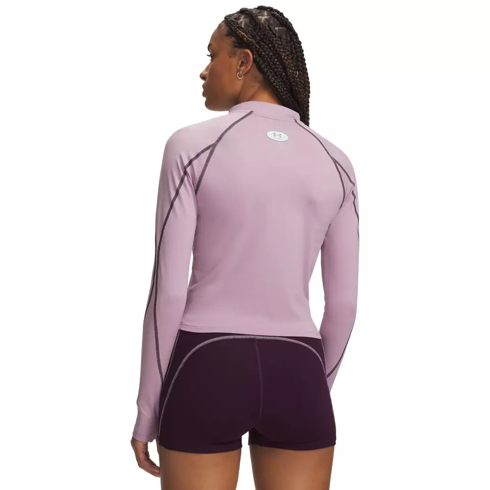 Under Armour Women's ColdGear Elite 1/2-Zip Jacket - Mauve - MAUVE