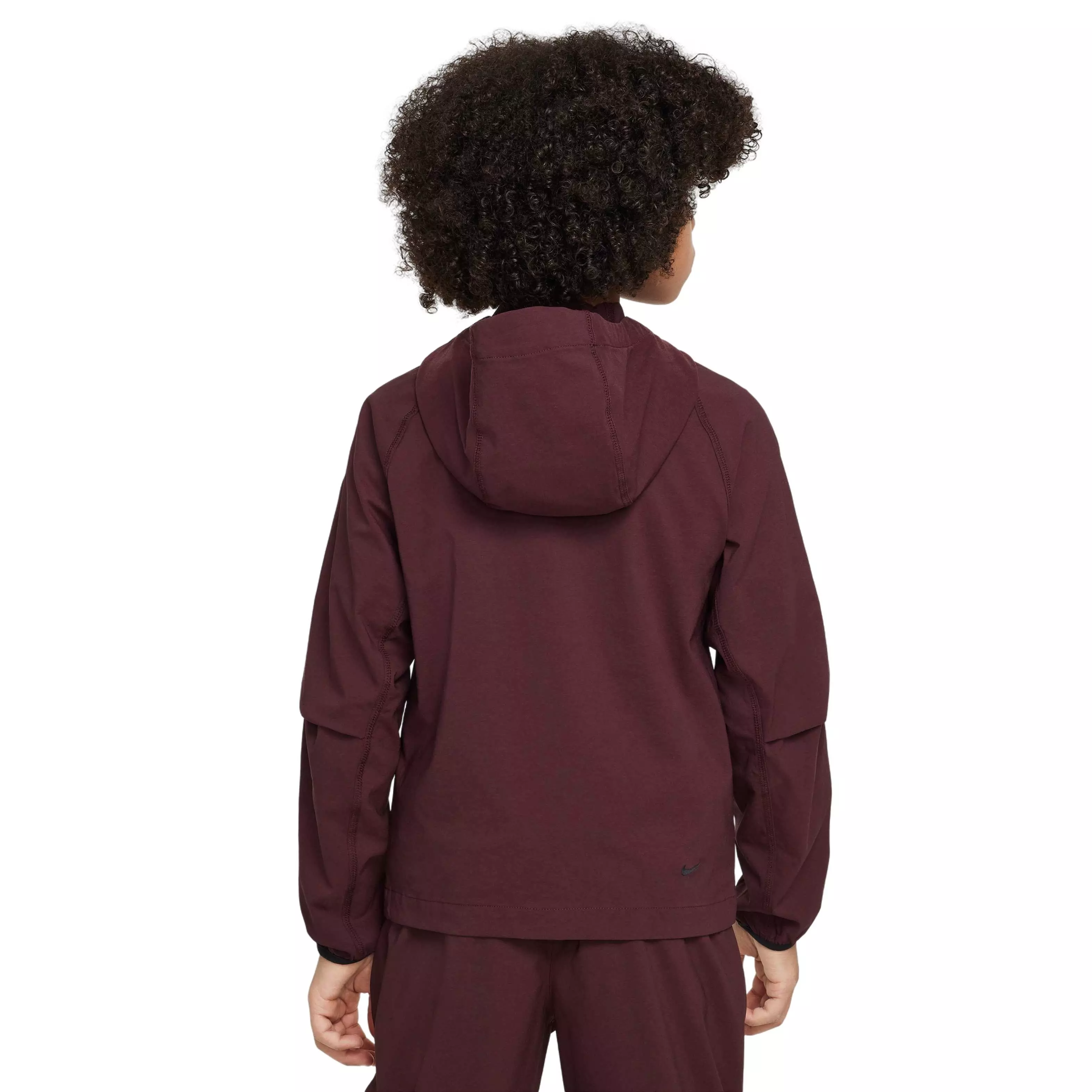 Nike Big Boys' Tech Woven Jacket - BURGUNDY