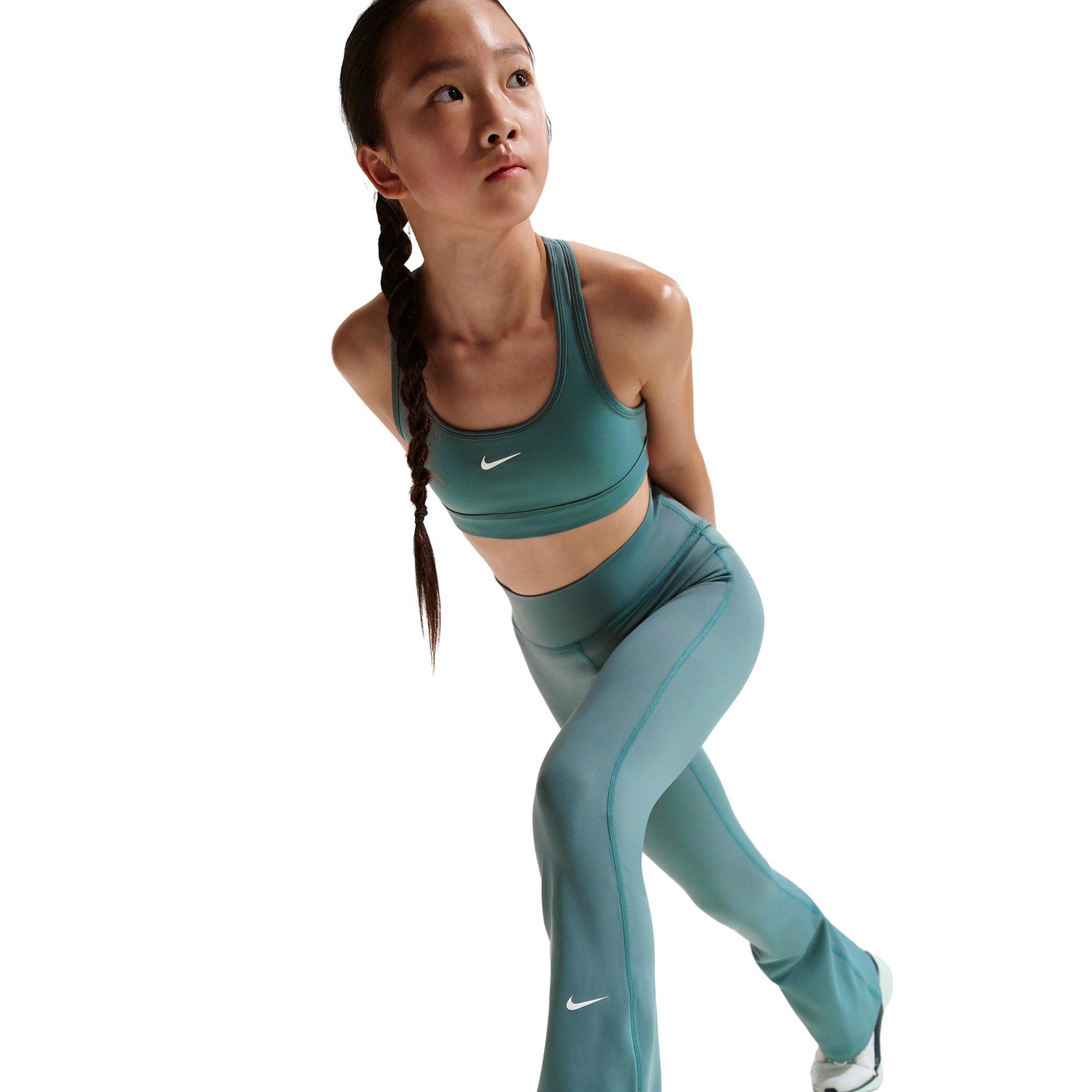 Nike Big Girls' One Dri-FIT Flared Leggings - Mineral Slate - MINERAL SLATE Thumbnail View 3