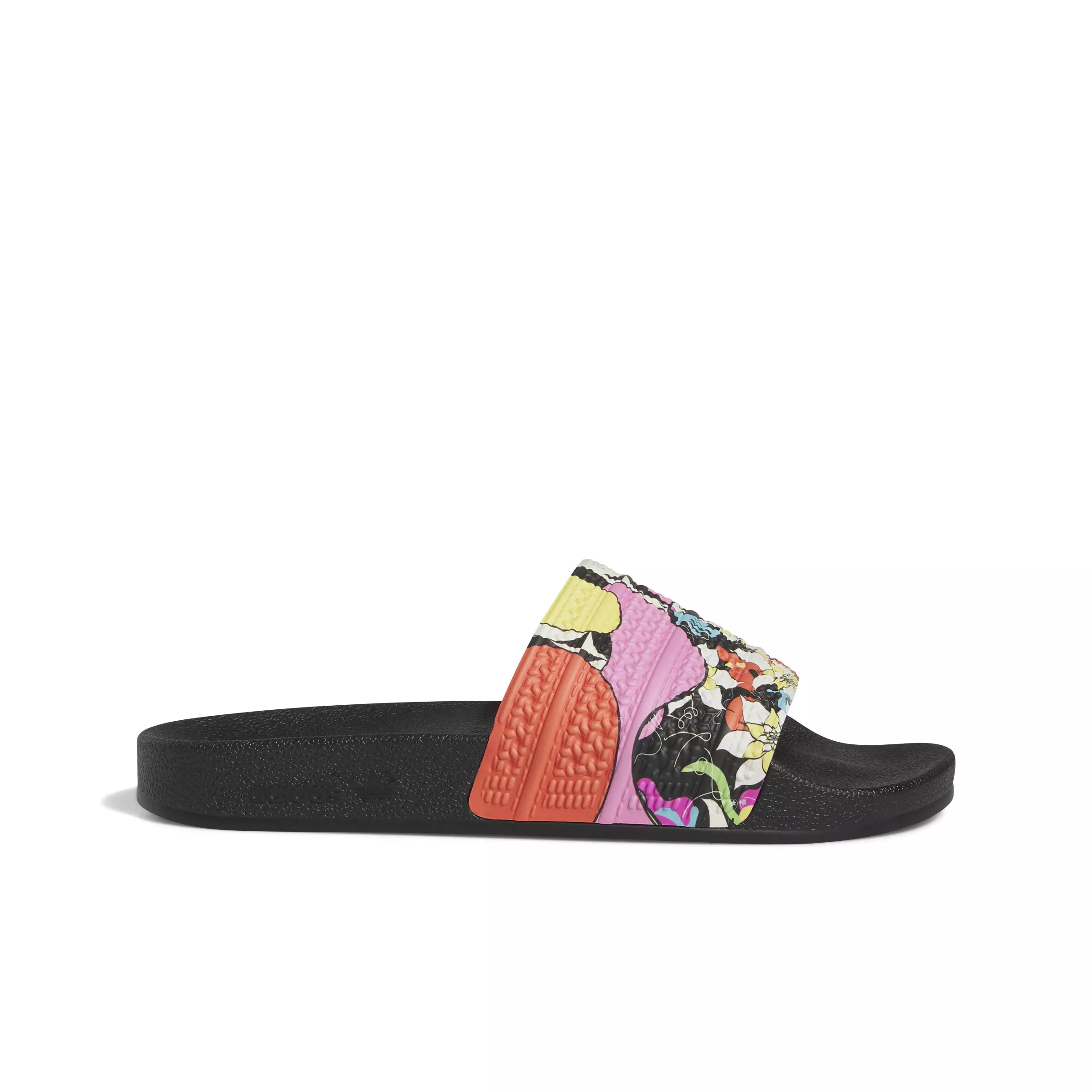 adidas Originals Adilette Pride "Core Black/Off White/Core Black" Men's Slide - BLACK/OFF WHITE/BLACK