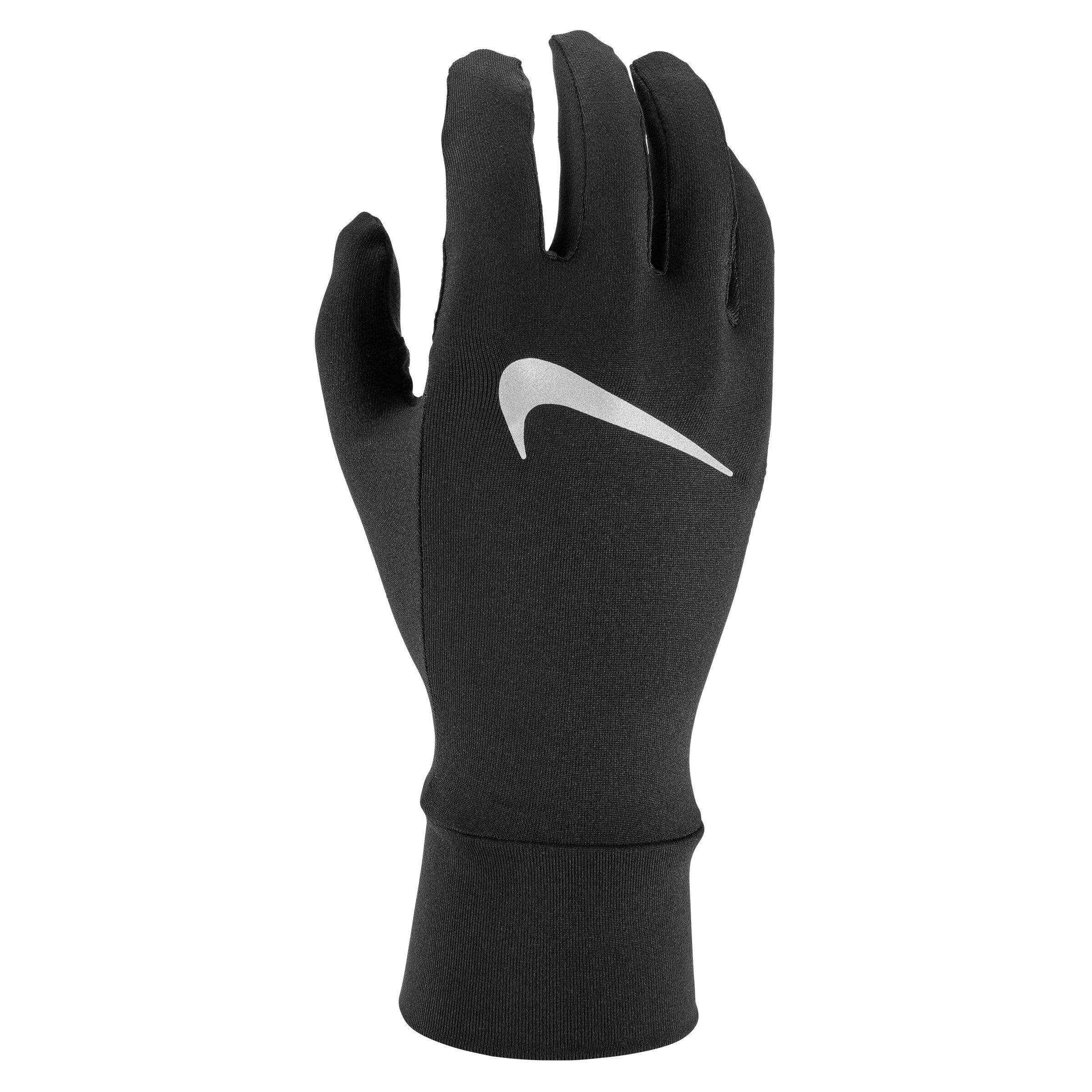 Nike Women's Fleece Run Gloves-Black/Silver - BLACK/SILVER Thumbnail View 1