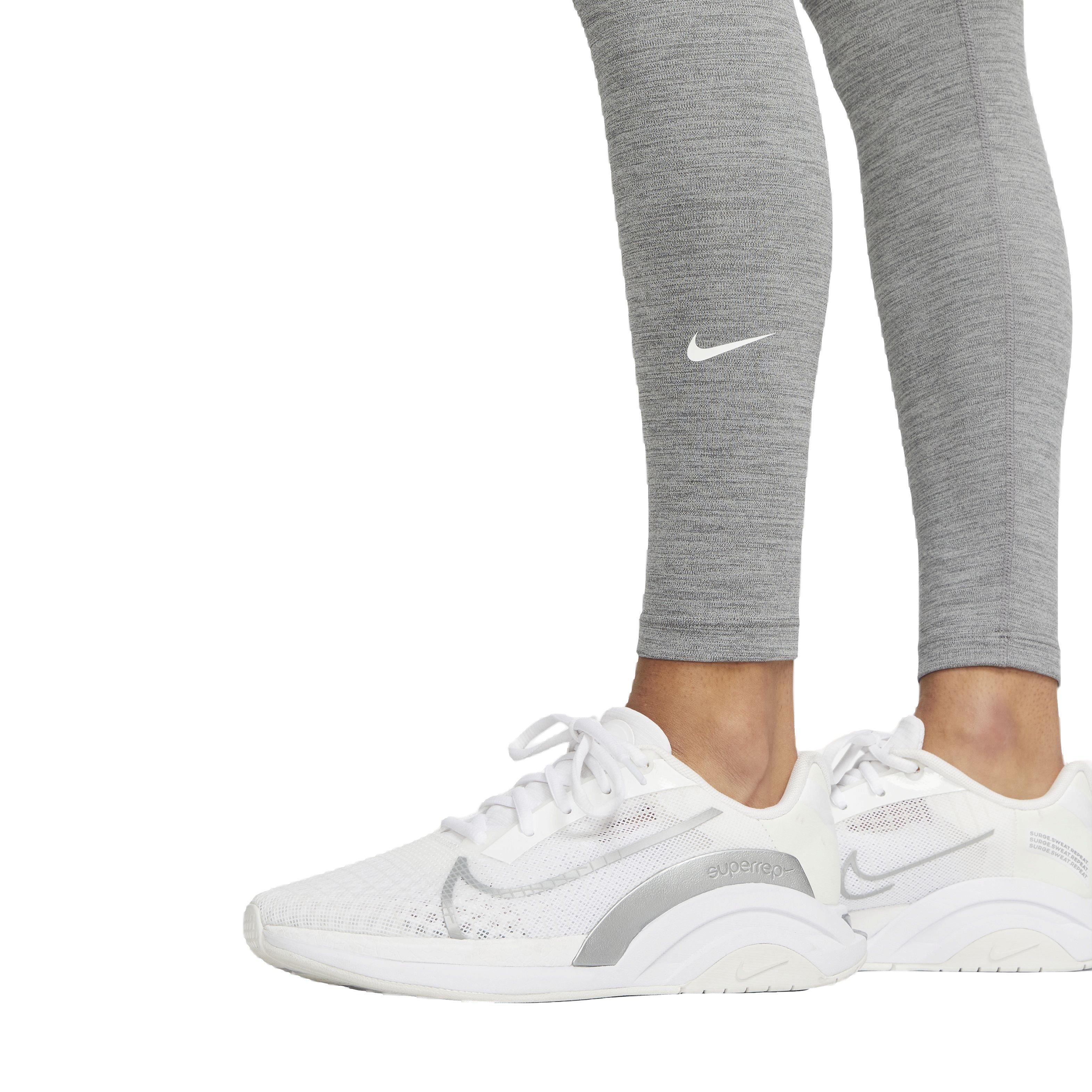 Nike Women's One Dri-FIT High-Rise Leggings - GREY Thumbnail View 3