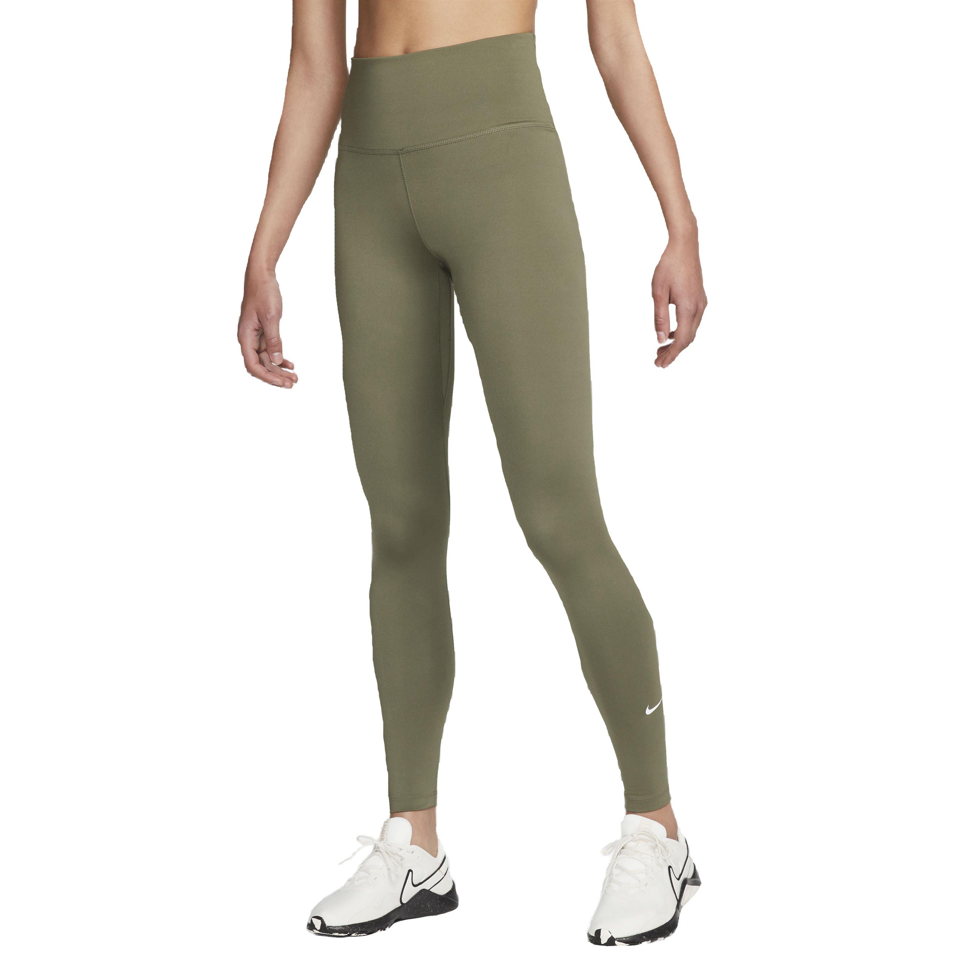 Nike Women's One Dri-FIT High-Rise Leggings - GREEN Thumbnail View 1