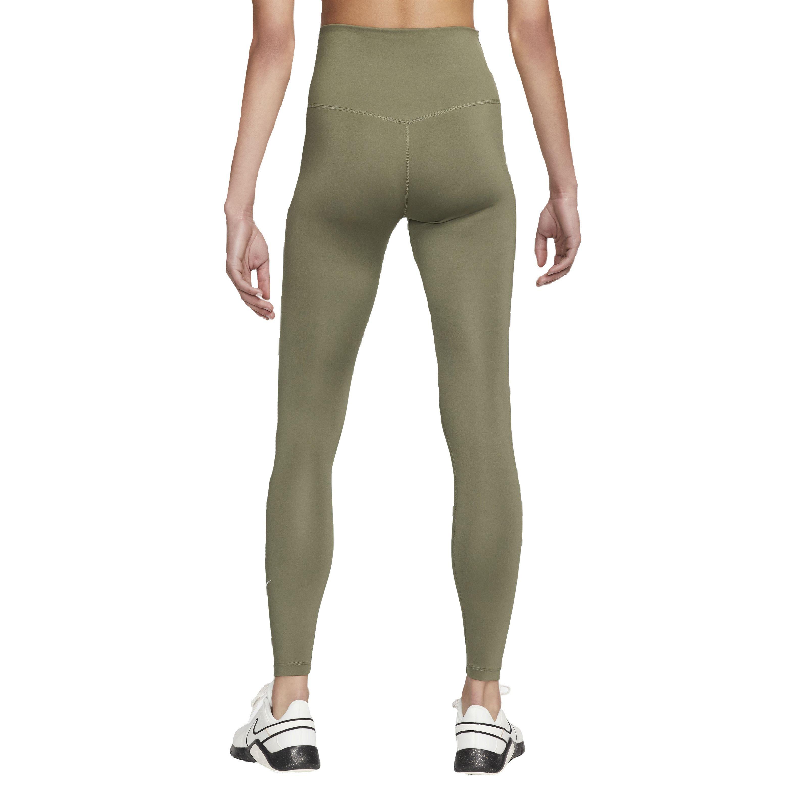 Nike Women's One Dri-FIT High-Rise Leggings - GREEN Thumbnail View 2