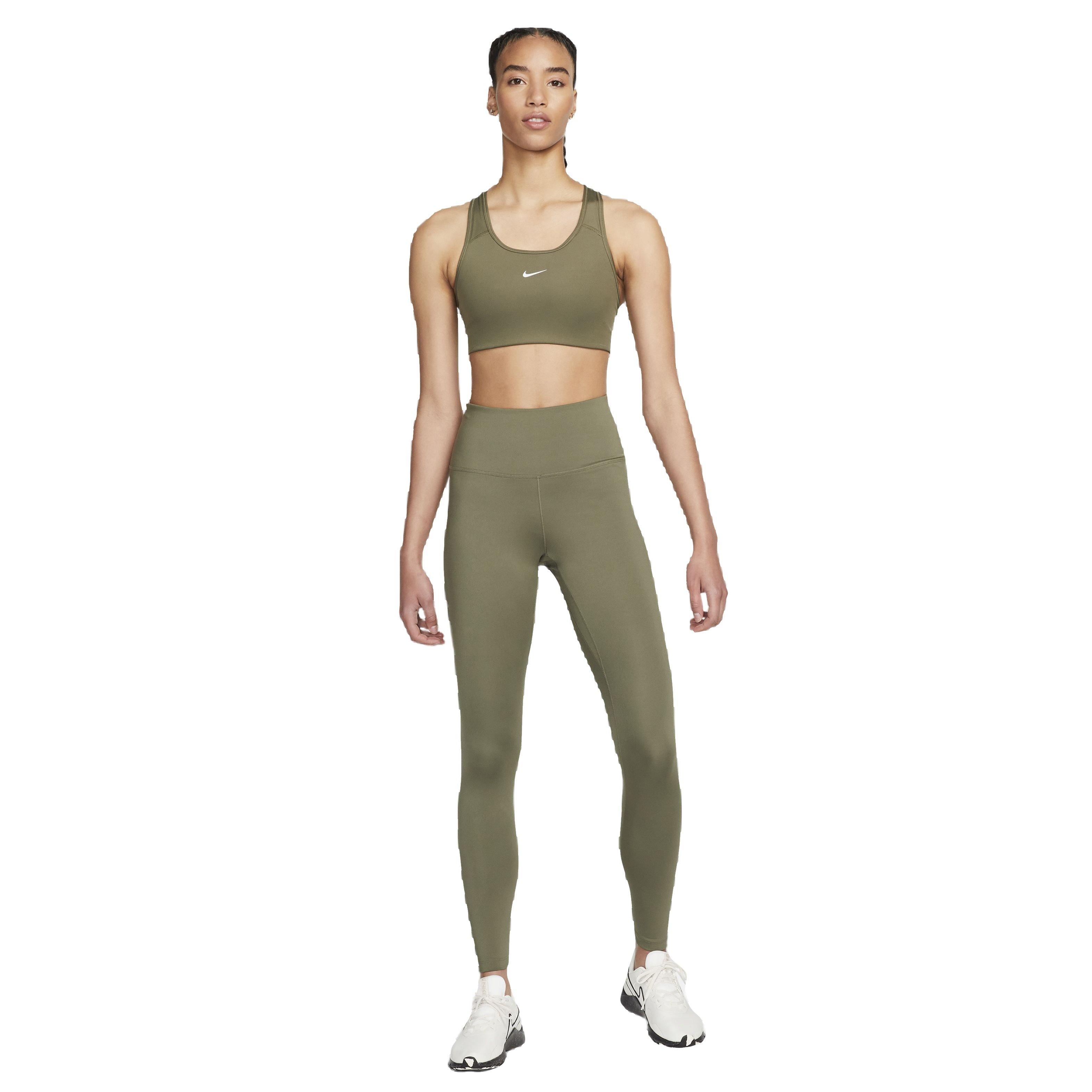 Nike Women's One Dri-FIT High-Rise Leggings - GREEN Thumbnail View 6