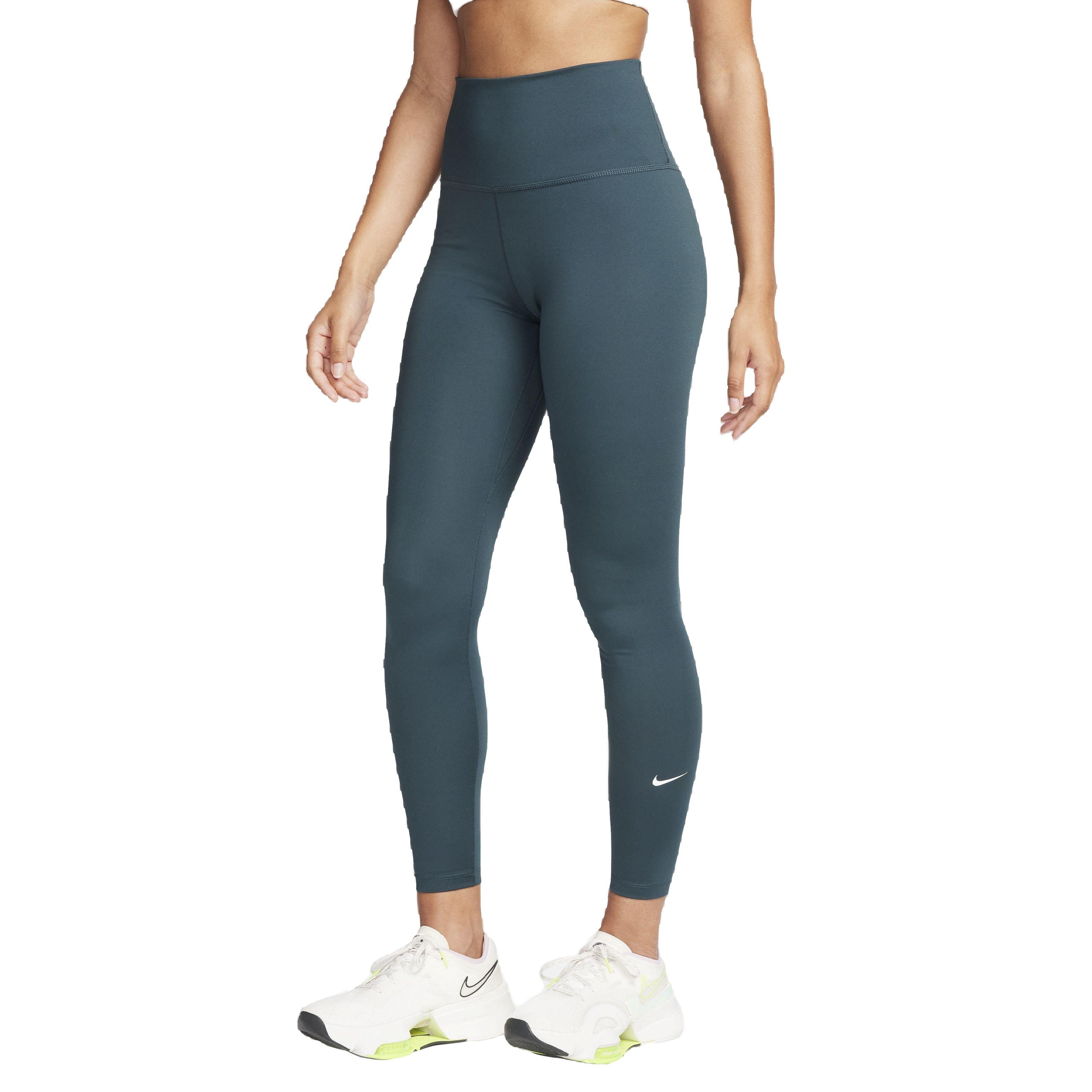 Nike Women's One Dri-FIT High-Rise Leggings - DK GREEN Thumbnail View 1