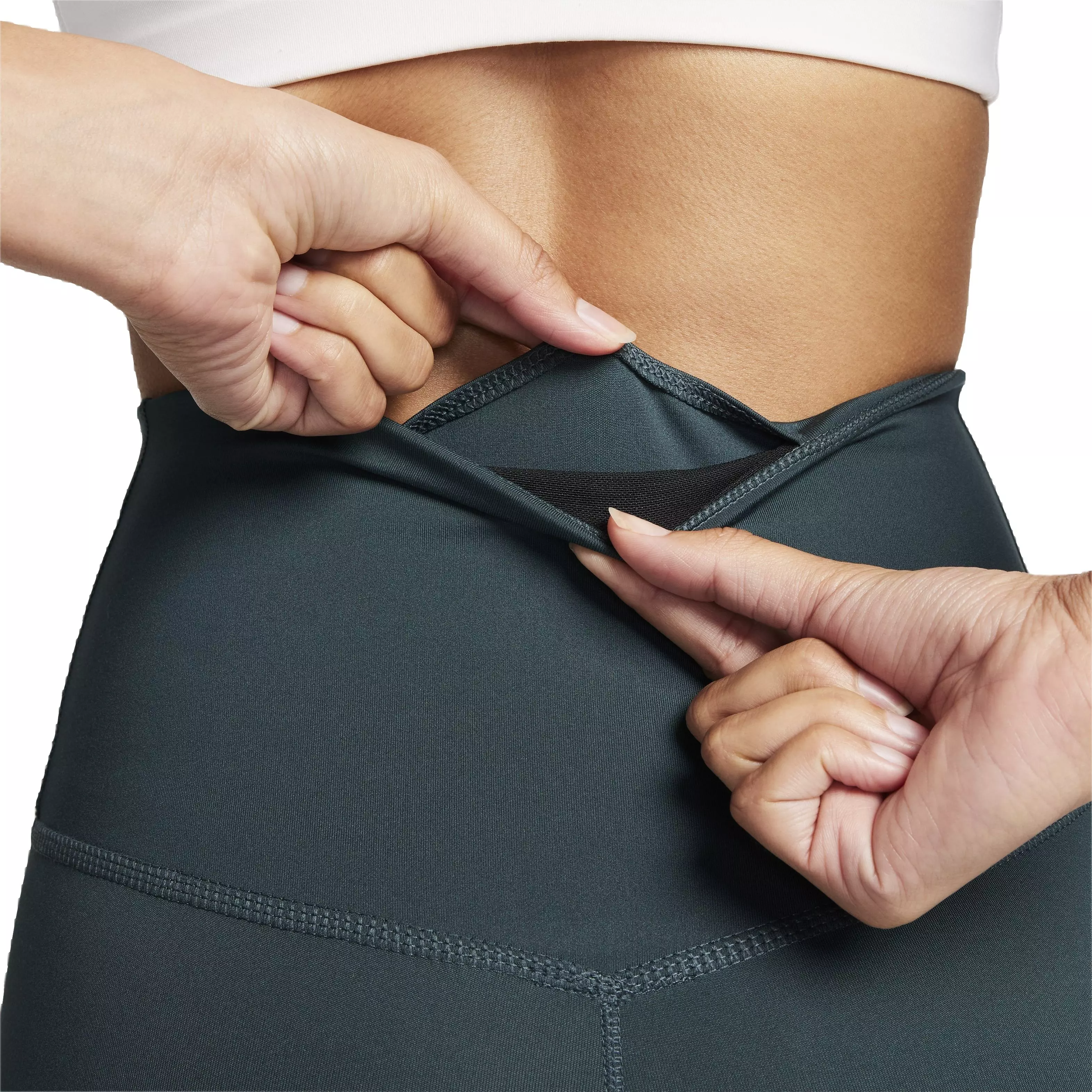 Nike Women's One Dri-FIT High-Rise Leggings - DK GREEN