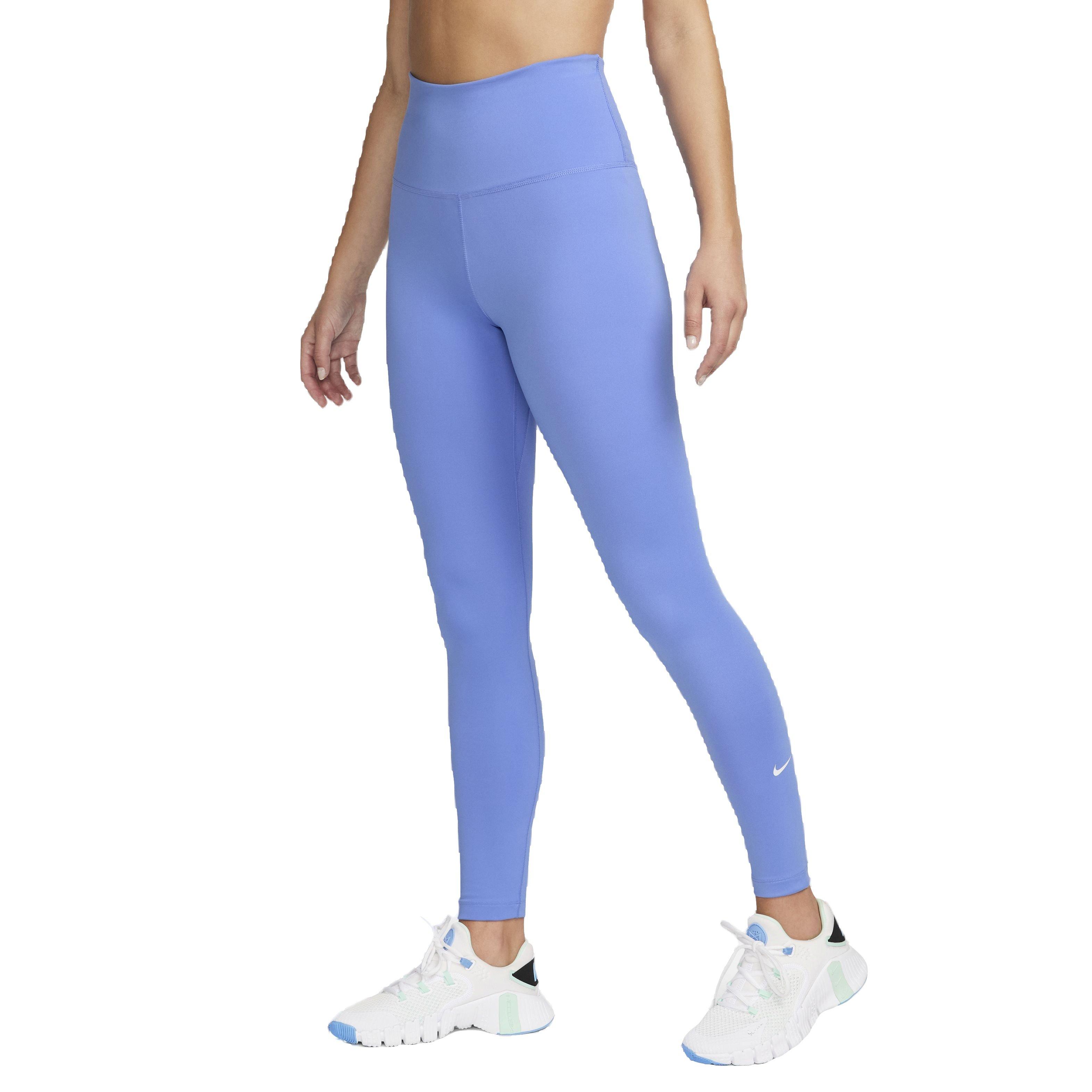 Nike Women's One Dri-FIT High-Rise Leggings - BLUE Thumbnail View 1