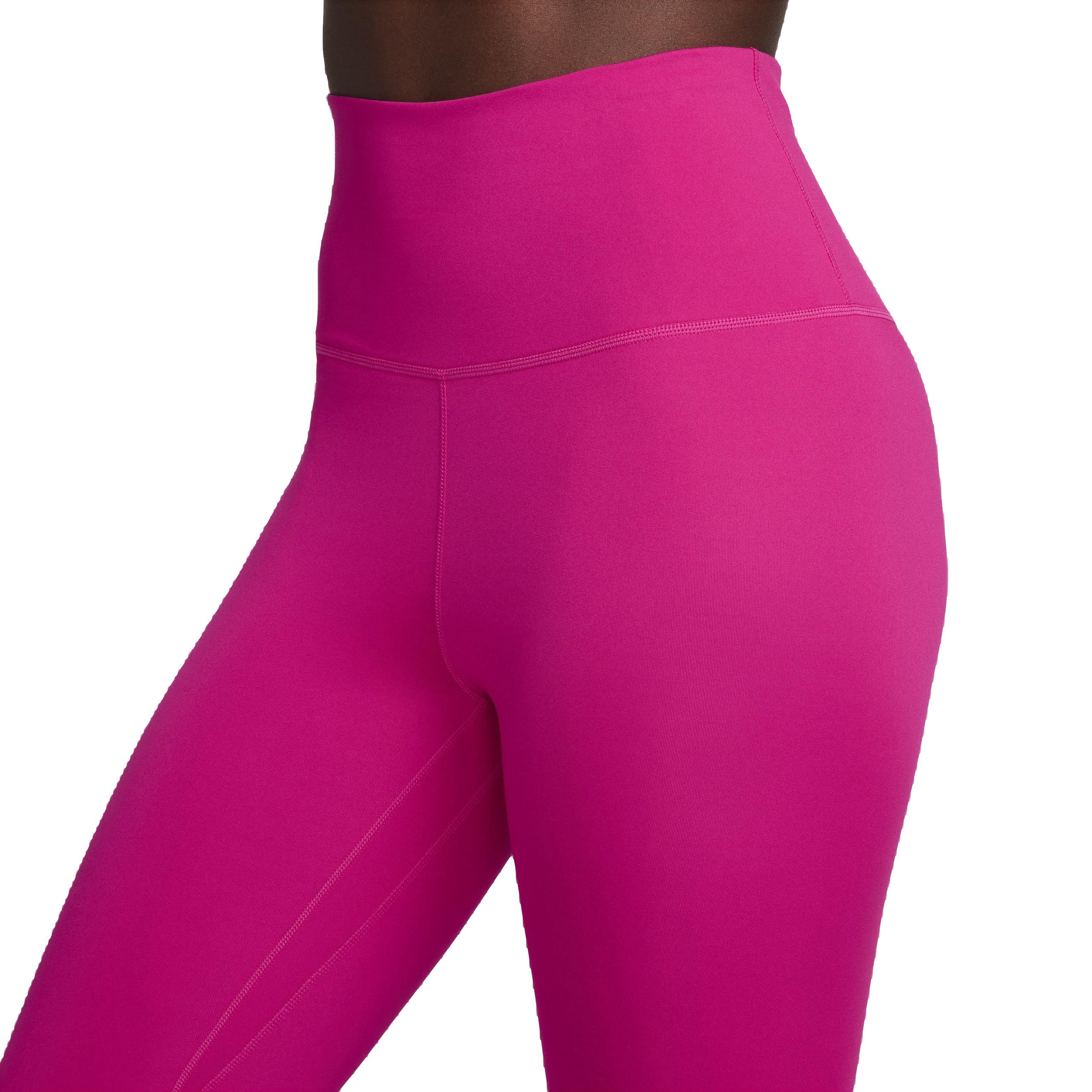 Nike Women's One Dri-FIT High-Rise Leggings - PINK Thumbnail View 3