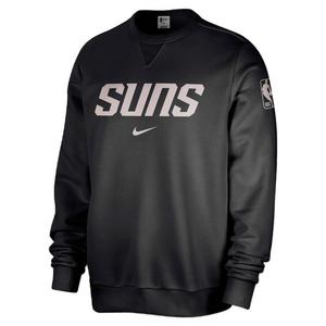 Nike Men's Dri-FIT NBA Phoenix Suns Standard Issue Crew-Neck Sweatshirt -Black