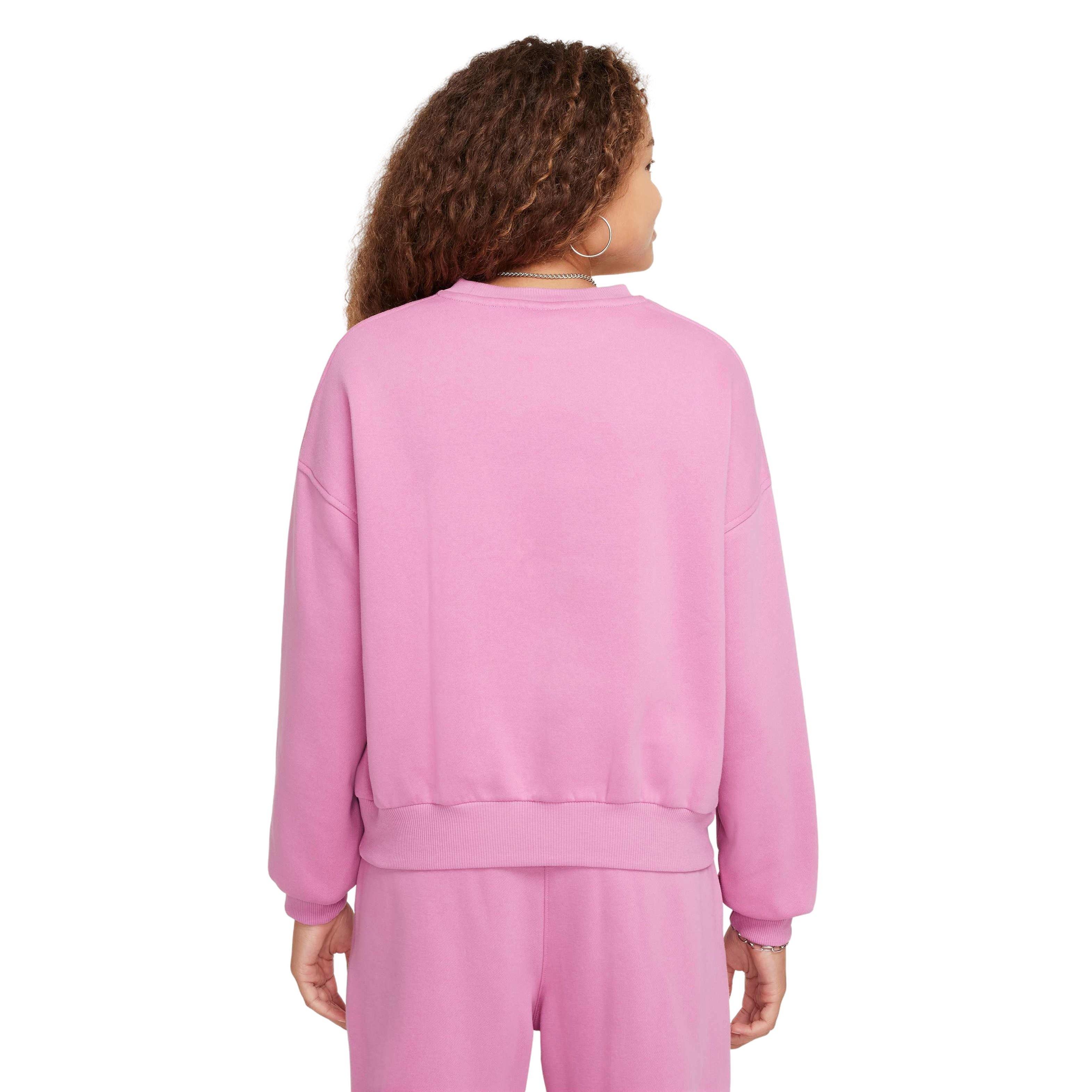 Nike Sportswear Club Fleece Boxy Crew-Neck LBR Big Girls' Sweatshirt