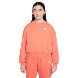 Nike Big Girls' Sportswear Club Fleece Boxy Crew-Neck LBR Sweatshirt