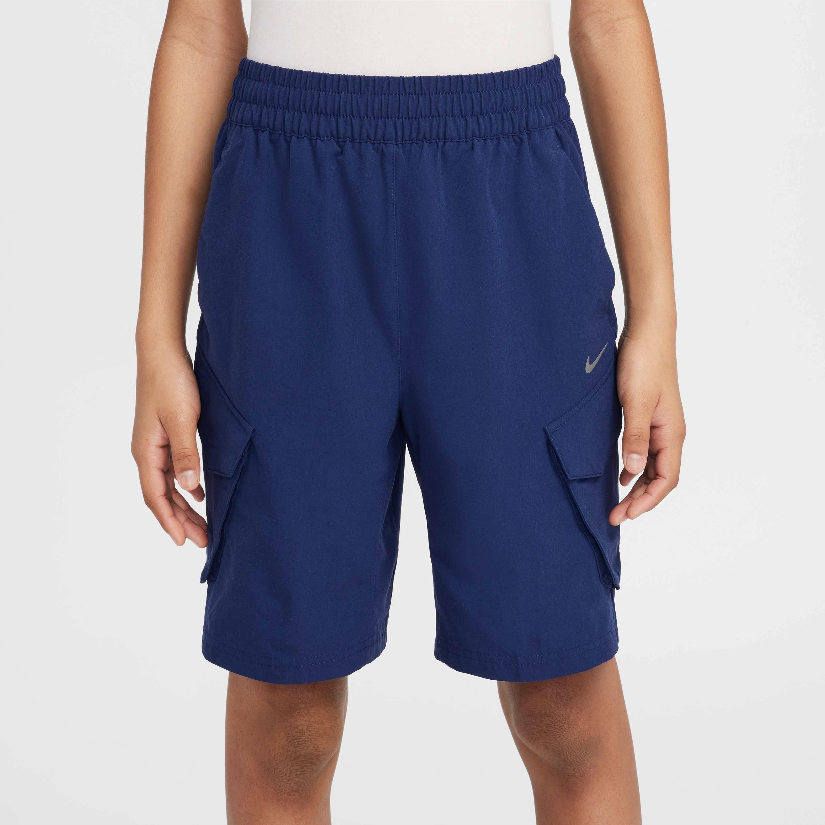 Nike Big Kids' Sportswear City Utility Cargo Shorts - NAVY Thumbnail View 3
