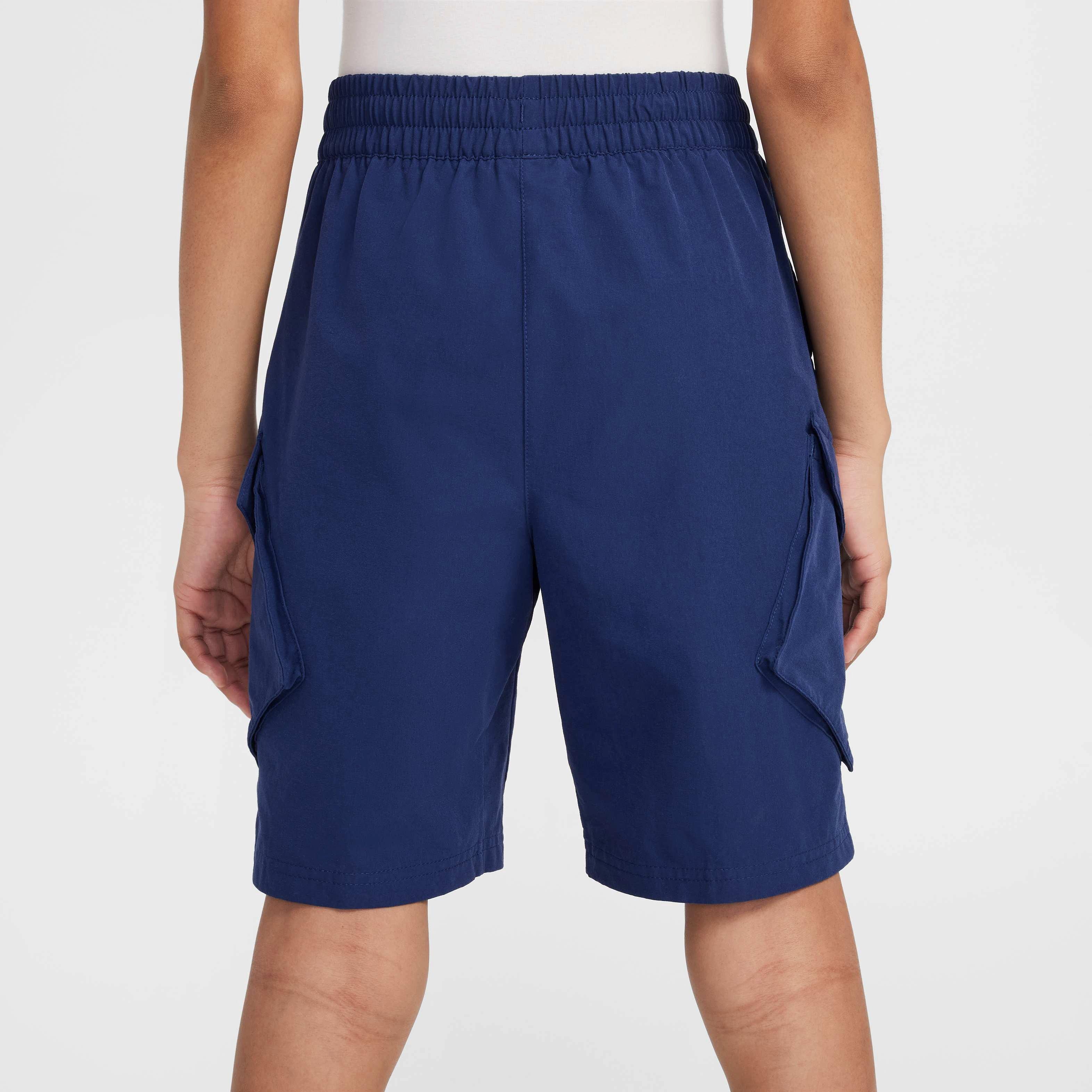Nike Big Kids' Sportswear City Utility Cargo Shorts - NAVY Thumbnail View 4