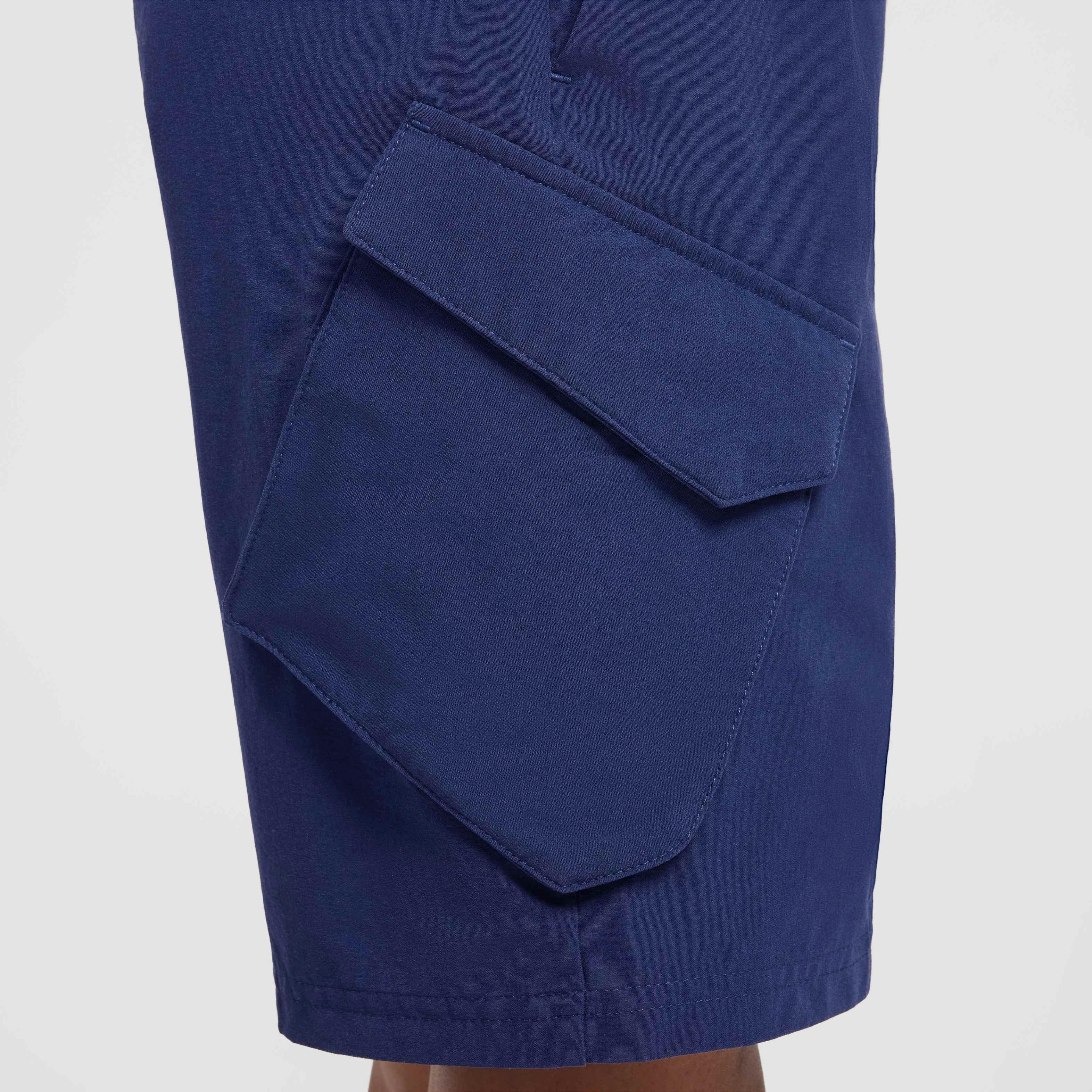 Nike Big Kids' Sportswear City Utility Cargo Shorts - NAVY Thumbnail View 8