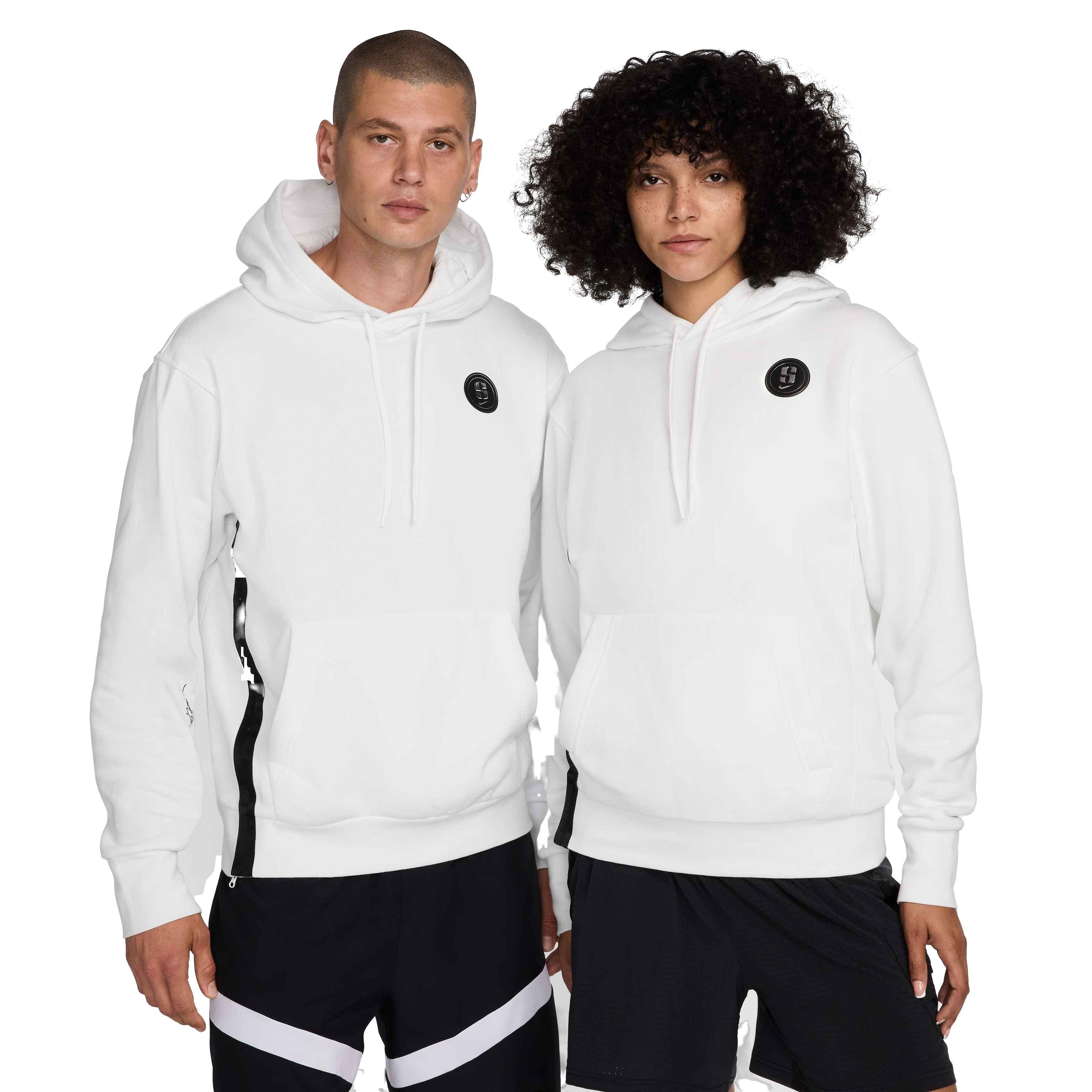 Nike Unisex Sabrina Signature Fleece Basketball Hoodie - WHITE Thumbnail View 1