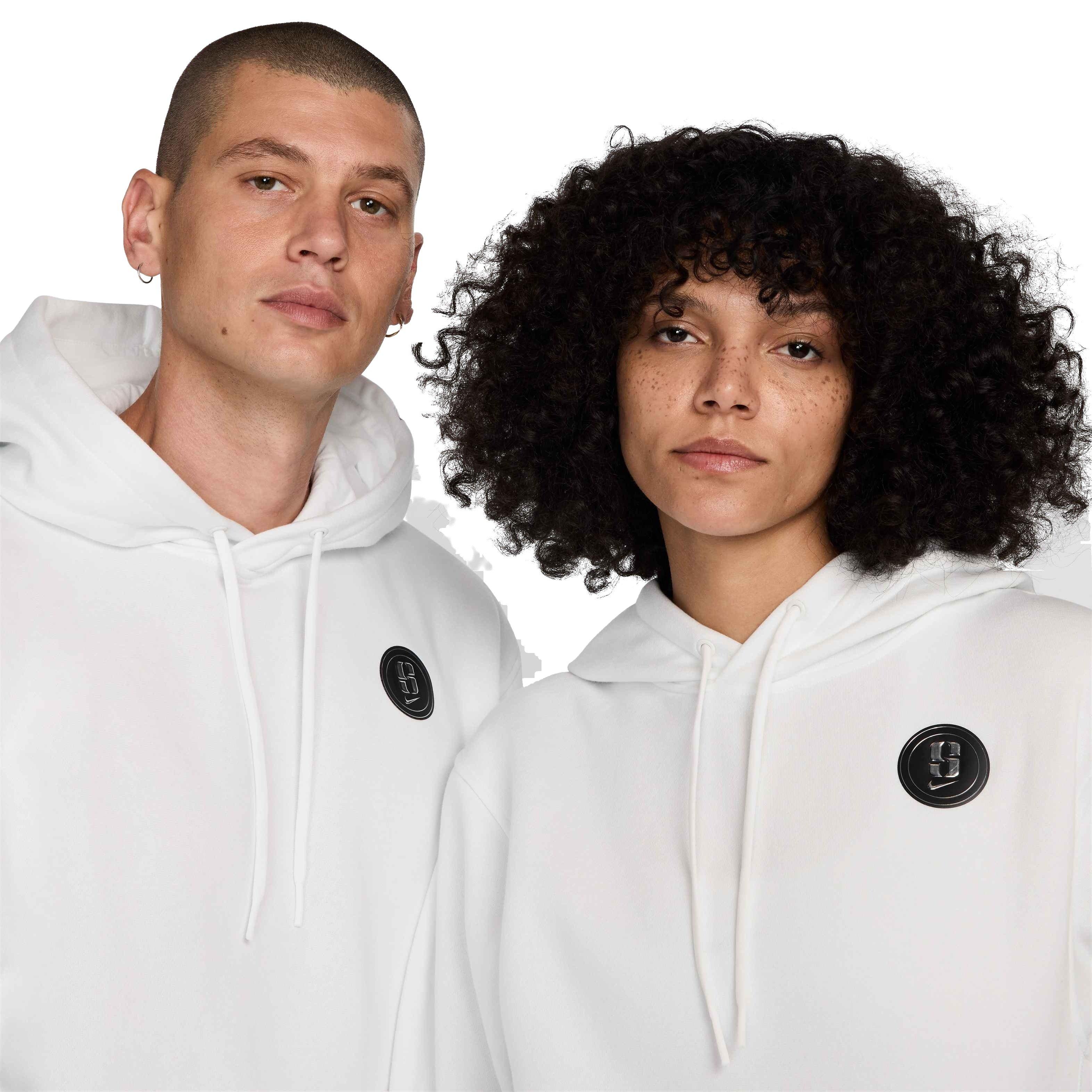 Nike Unisex Sabrina Signature Fleece Basketball Hoodie - WHITE Thumbnail View 3