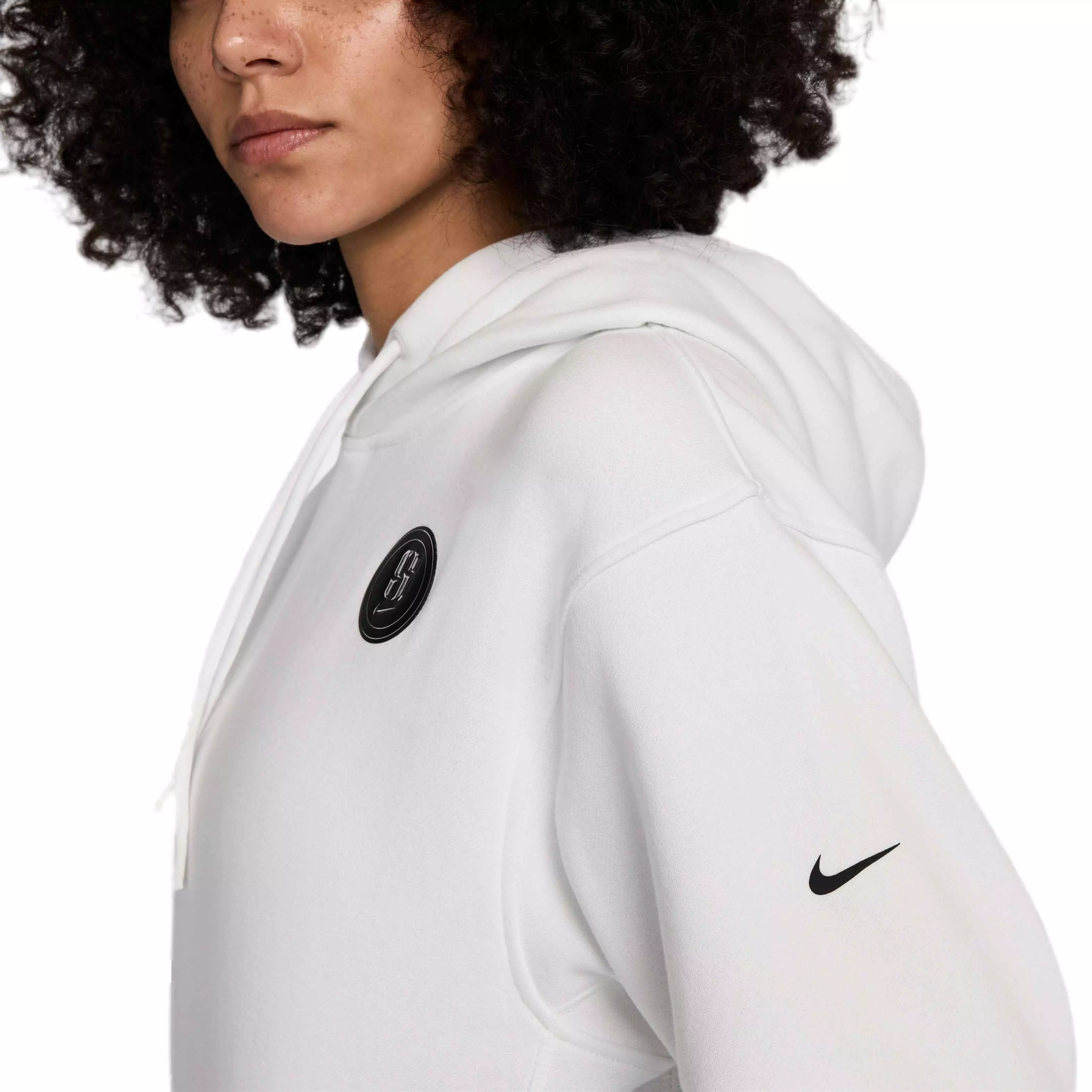 Nike Unisex Sabrina Signature Fleece Basketball Hoodie - WHITE