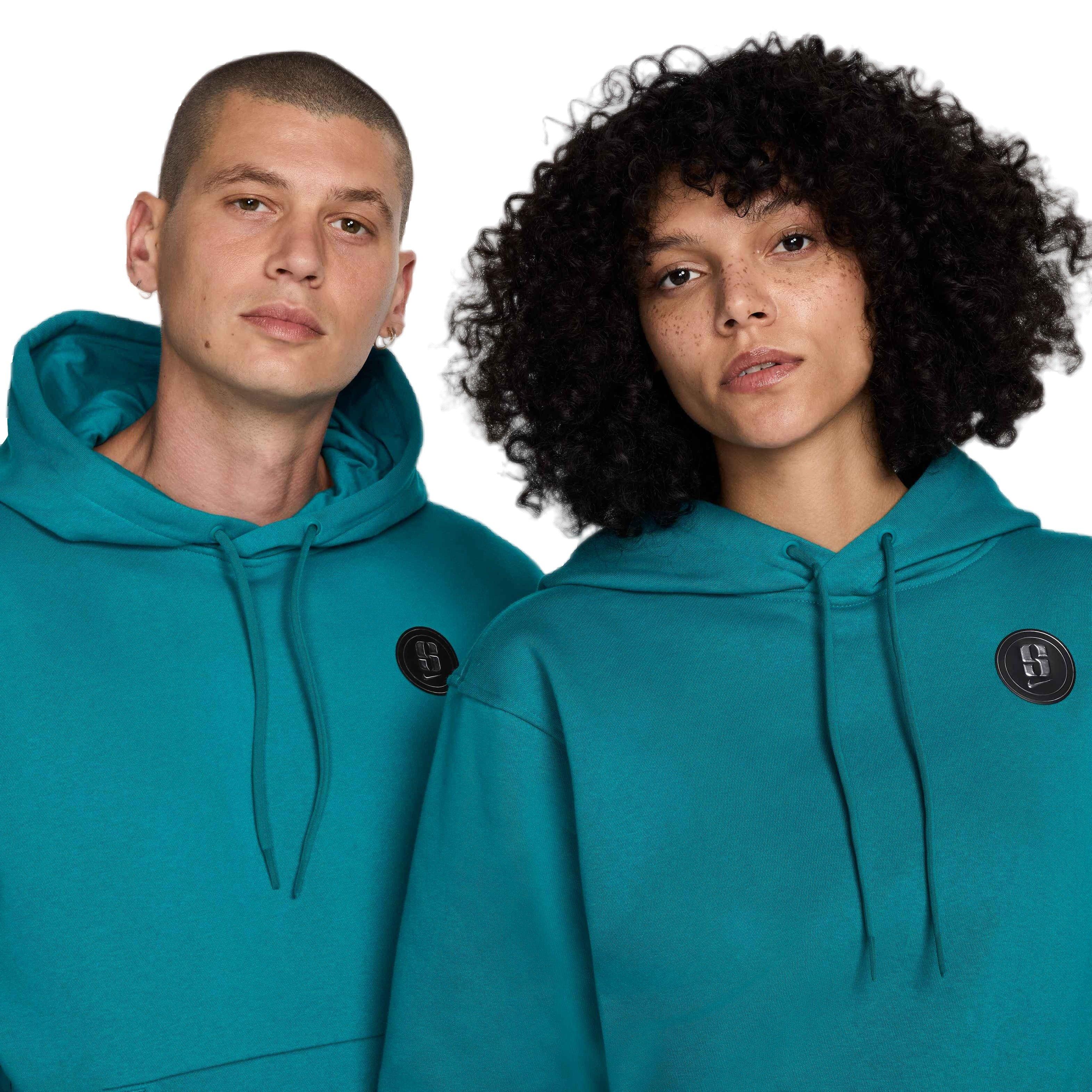 Nike Unisex Sabrina Signature Fleece Basketball Hoodie - BLUE Thumbnail View 3