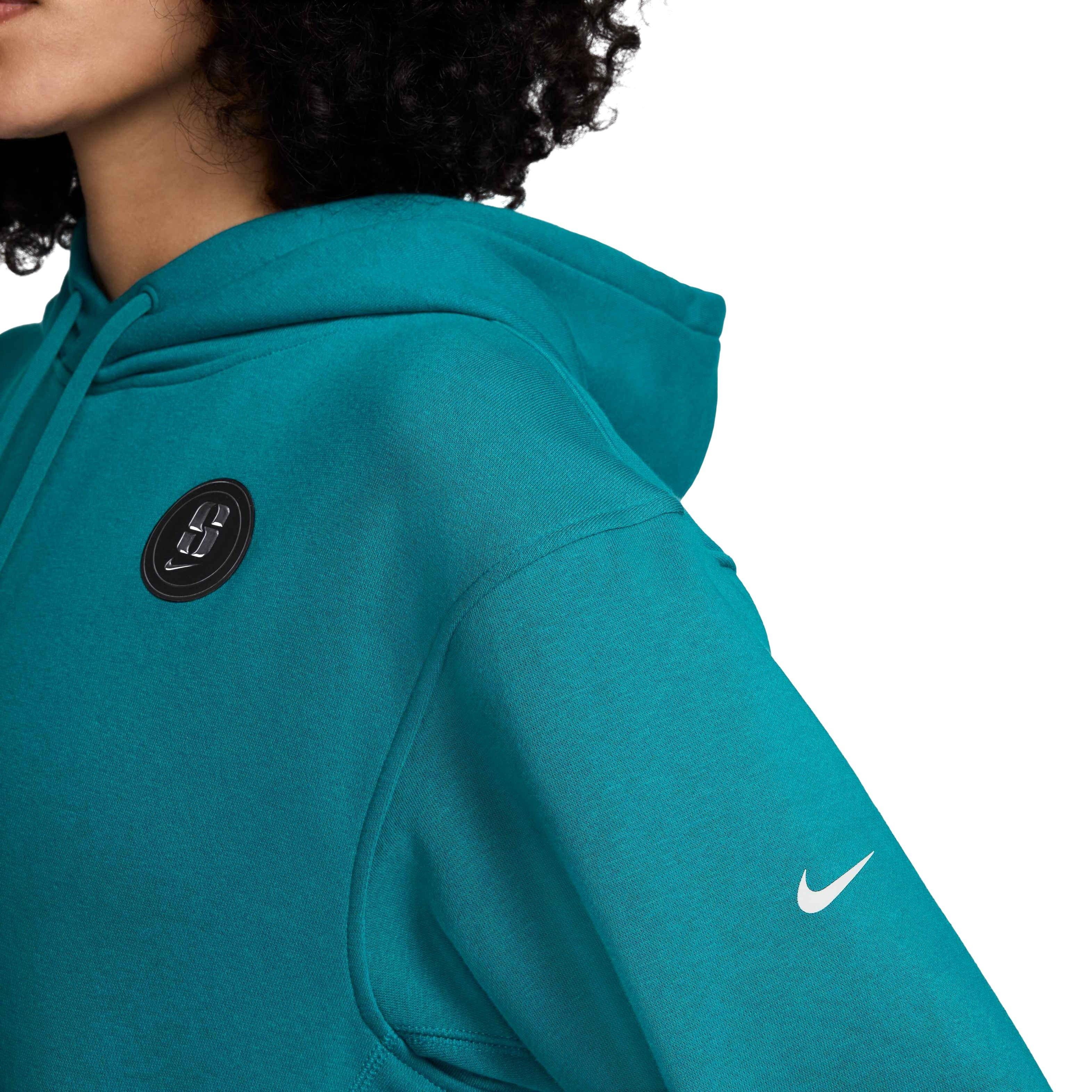 Nike Unisex Sabrina Signature Fleece Basketball Hoodie - BLUE Thumbnail View 4