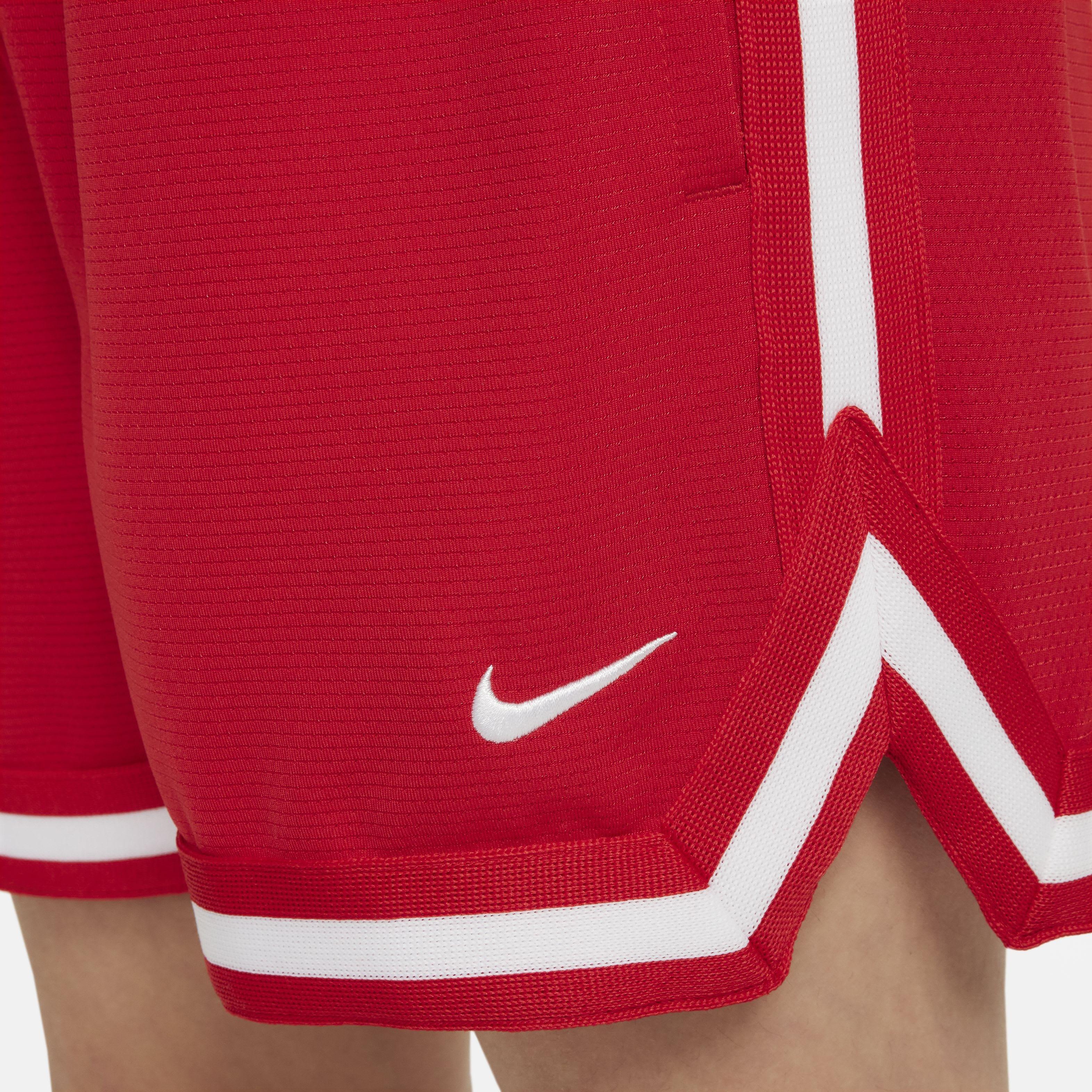 Nike Big Kids' DNA 5" Basketball Shorts - RED Thumbnail View 6