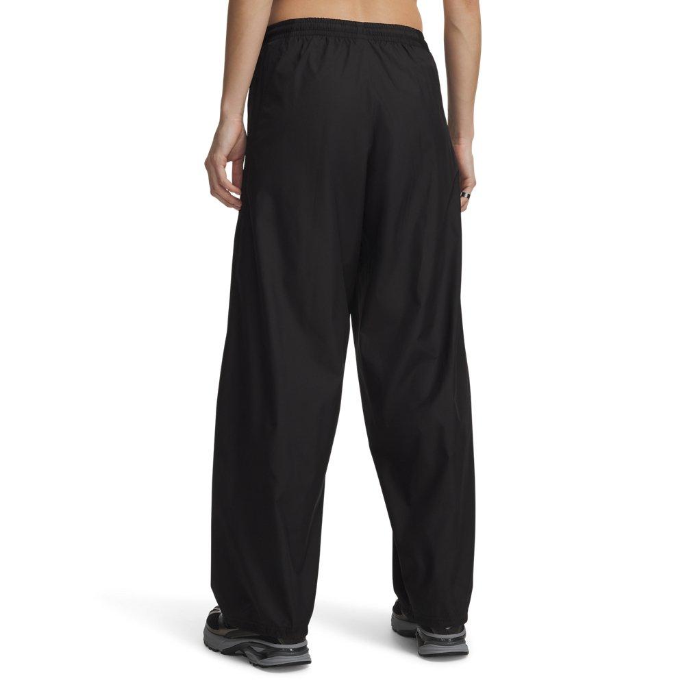 Under Armour Women's Icon Woven Pants - Black/White - BLACK/WHITE