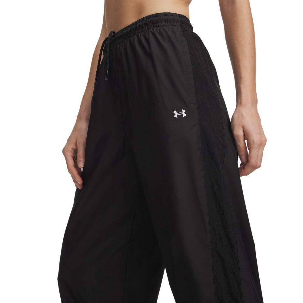Under Armour Women's Icon Woven Pants - Black/White - BLACK/WHITE