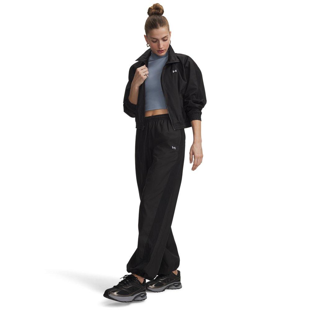 Under Armour Women's Icon Woven Pants - Black/White - BLACK/WHITE