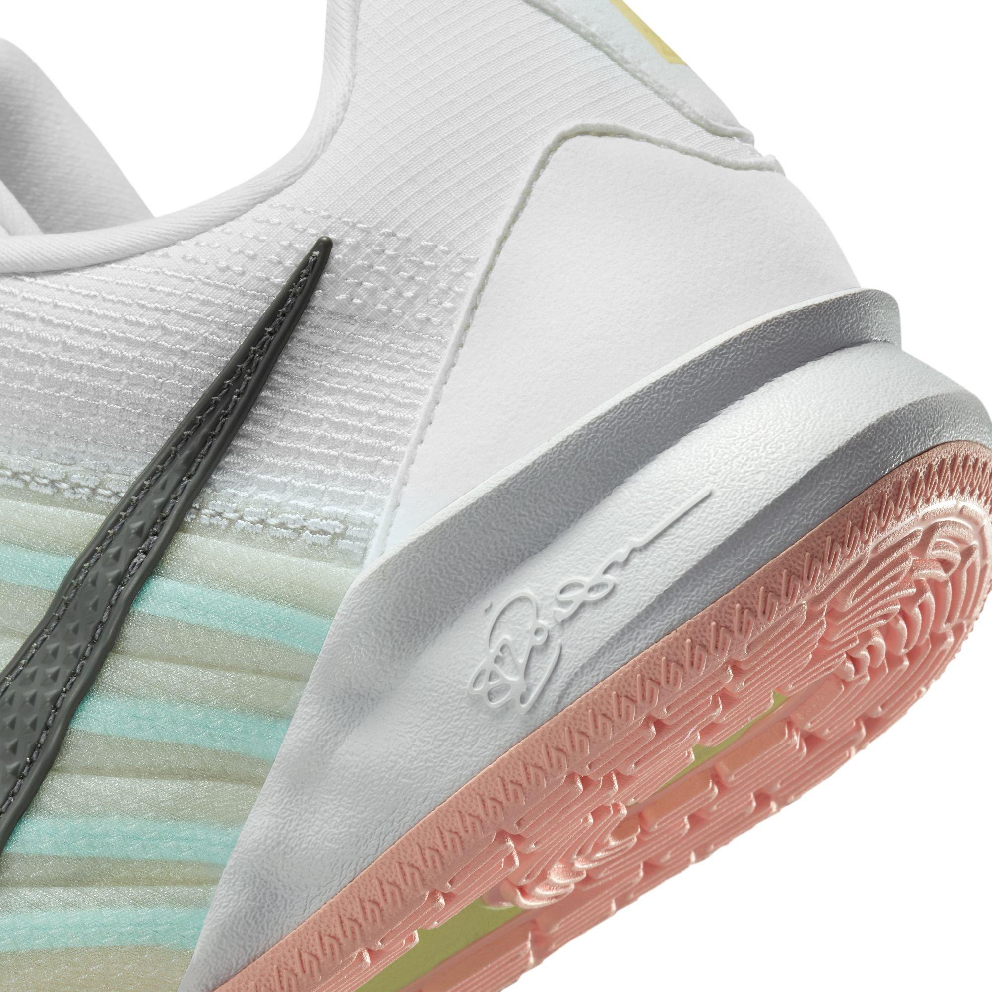 Nike Sabrina 3 "Silencer" Men's Basketball Shoe - WHITE/GREY/PINK Thumbnail View 10