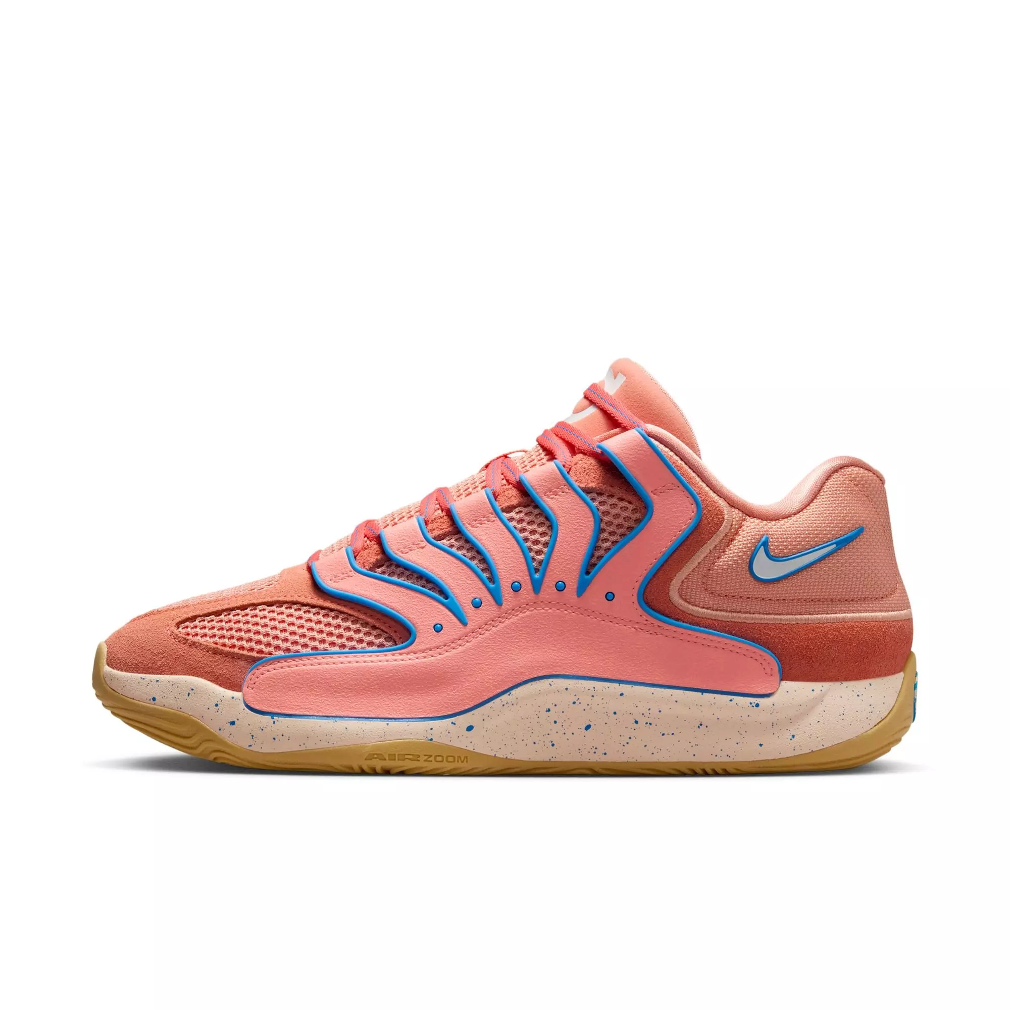 Nike KD18 "Atomic Pink/Photo Blue" Men's Basketball Shoe - ATOMIC PINK/PHOTO BLUE/WILD MANGO