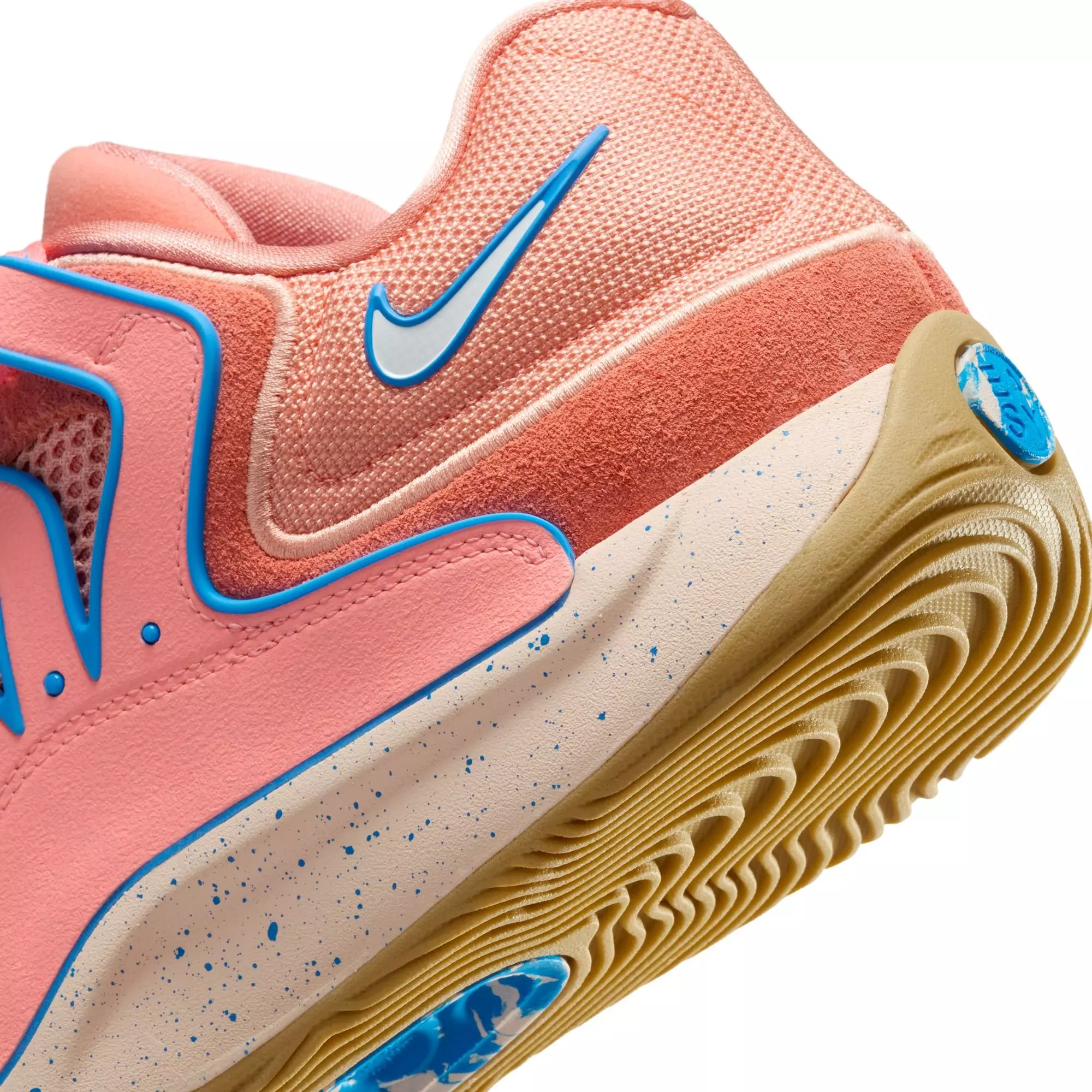 Nike KD18 "Atomic Pink/Photo Blue" Men's Basketball Shoe - ATOMIC PINK/PHOTO BLUE/WILD MANGO