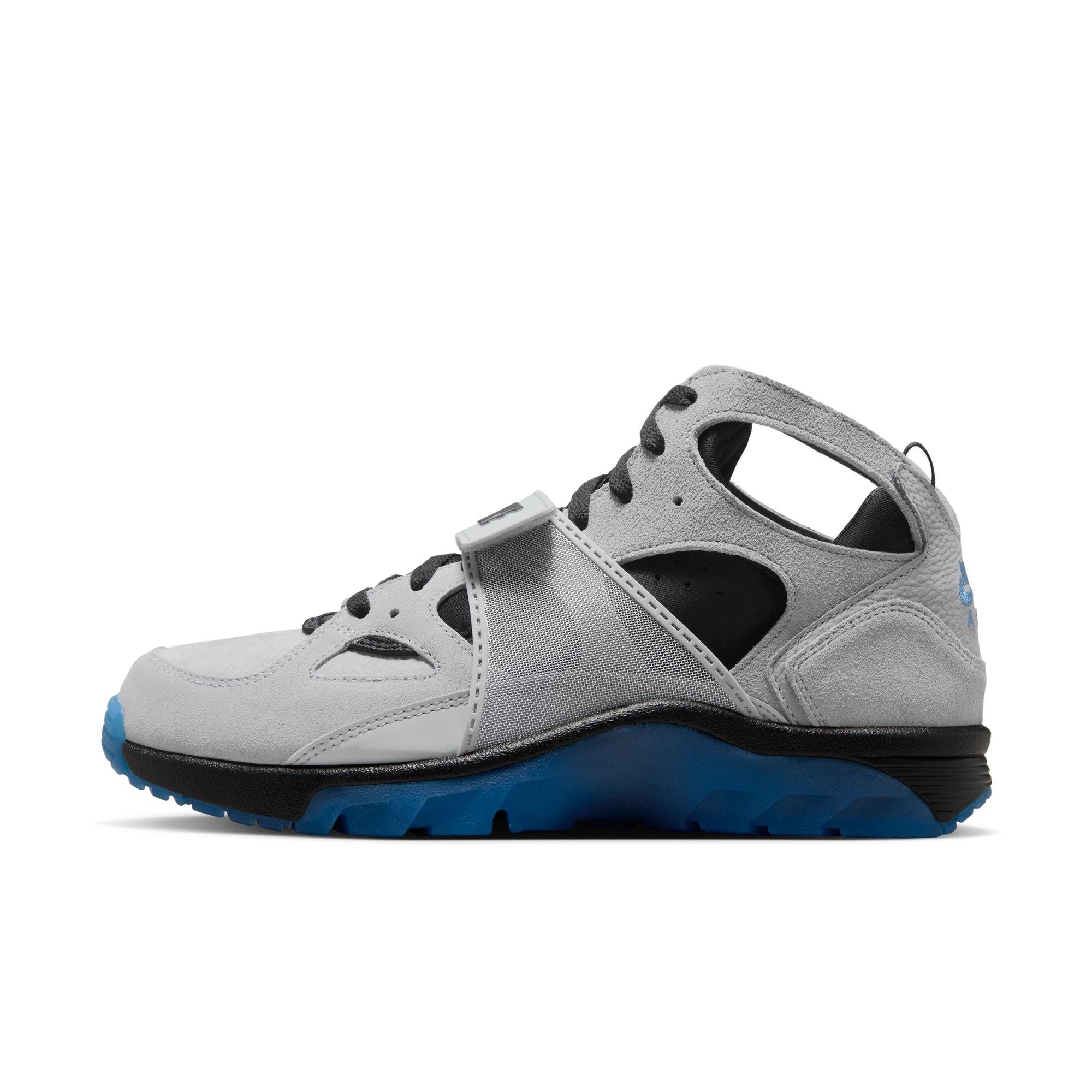 Nike Air Trainer Huarache "Cool Grey" Men's Shoe - WOLF GREY/STAR BLUE/BLACK Thumbnail View 6