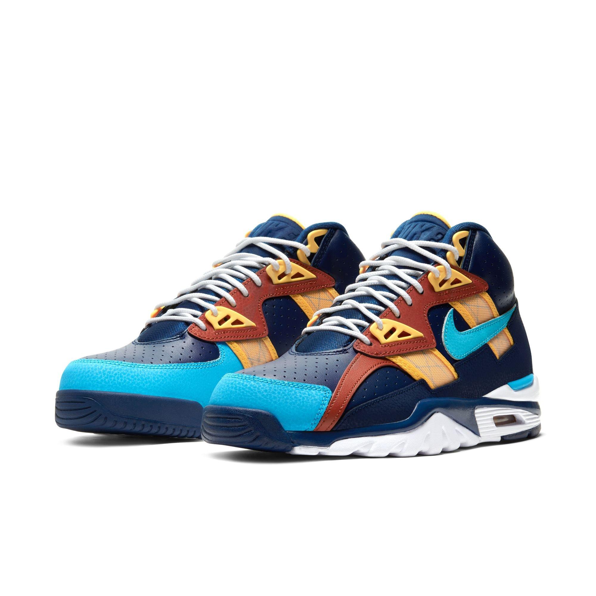 Nike Air Trainer SC High "Blue Void/Blue Fury/Rugged Orange" Men's Shoe - BLUE Thumbnail View 5