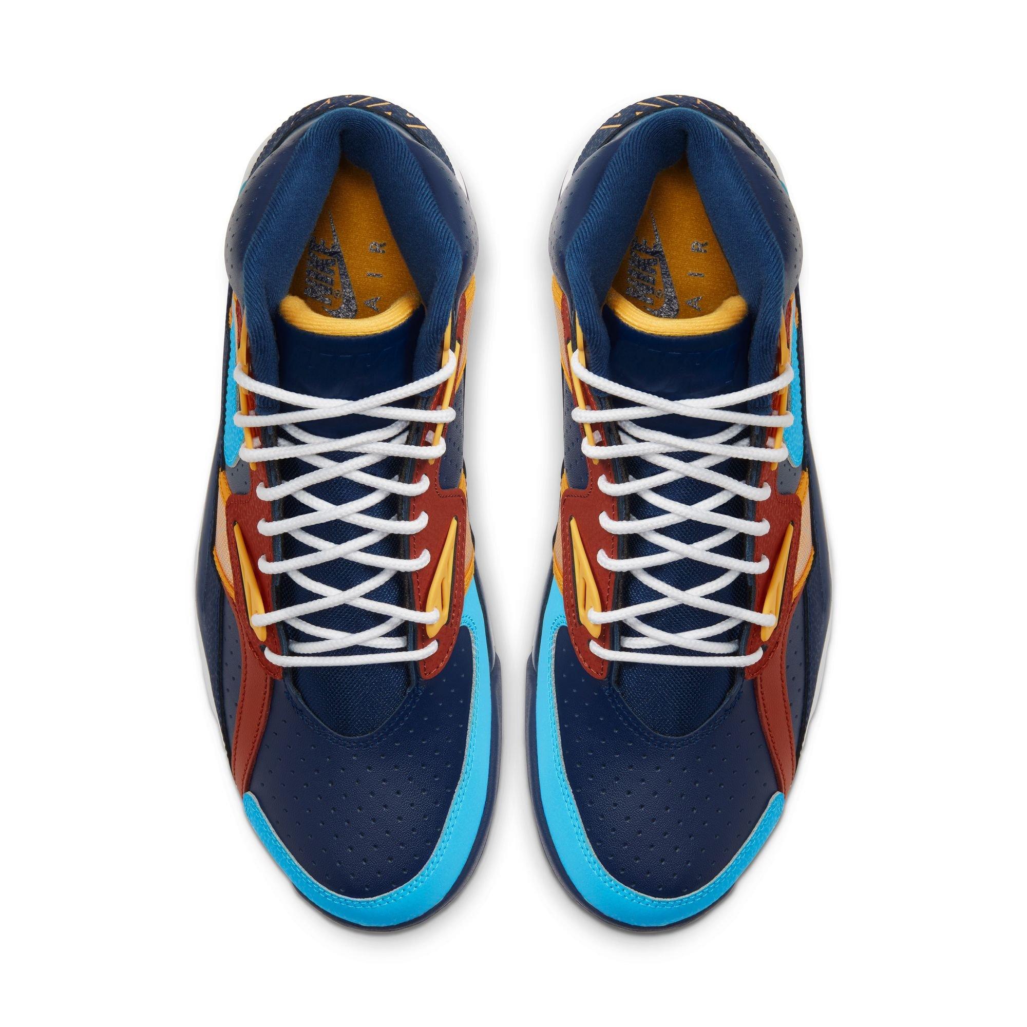 Nike Air Trainer SC High "Blue Void/Blue Fury/Rugged Orange" Men's Shoe - BLUE Thumbnail View 6